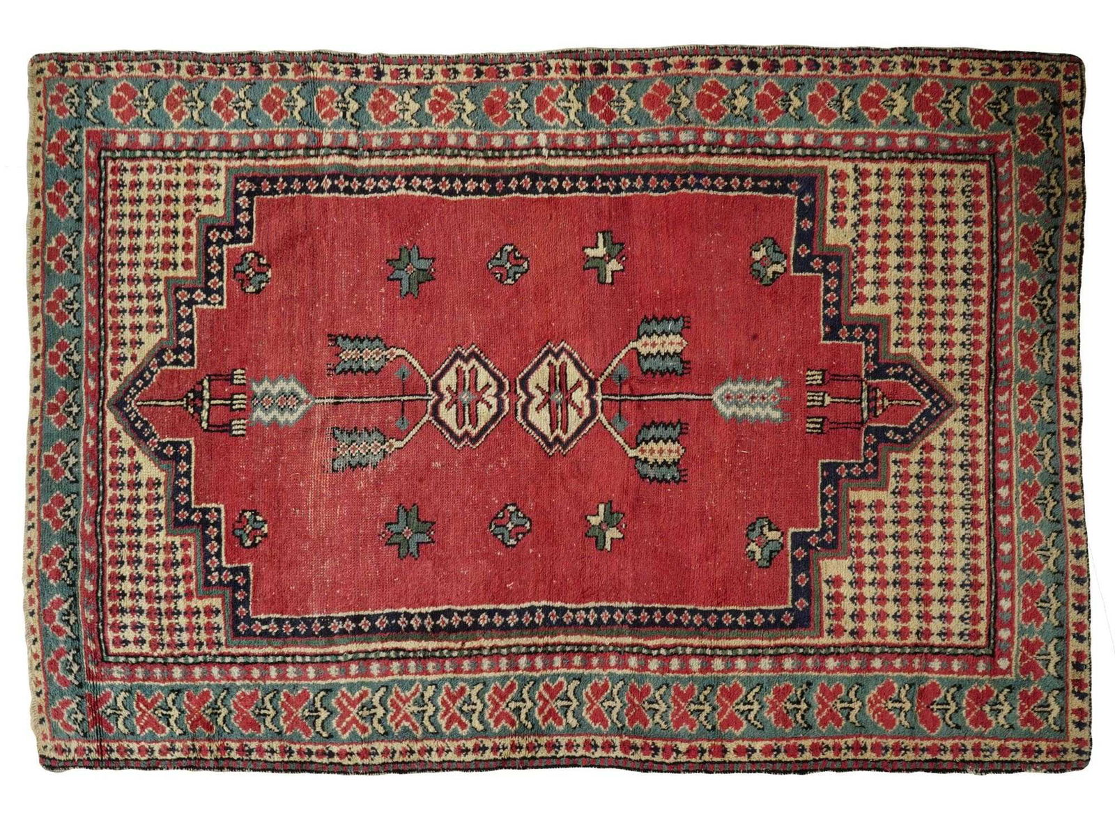 CLASSIC PERSIAN KERMAN HAND KNOTTED WOOL AREA RUG (1 of 7)