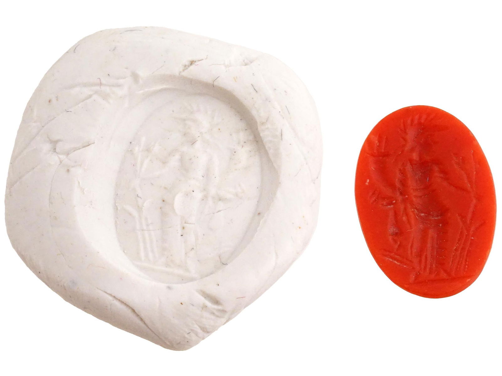 ANCIENT ROMAN CORAL FORTUNA INTAGLIOCAMEO (1 of 5)