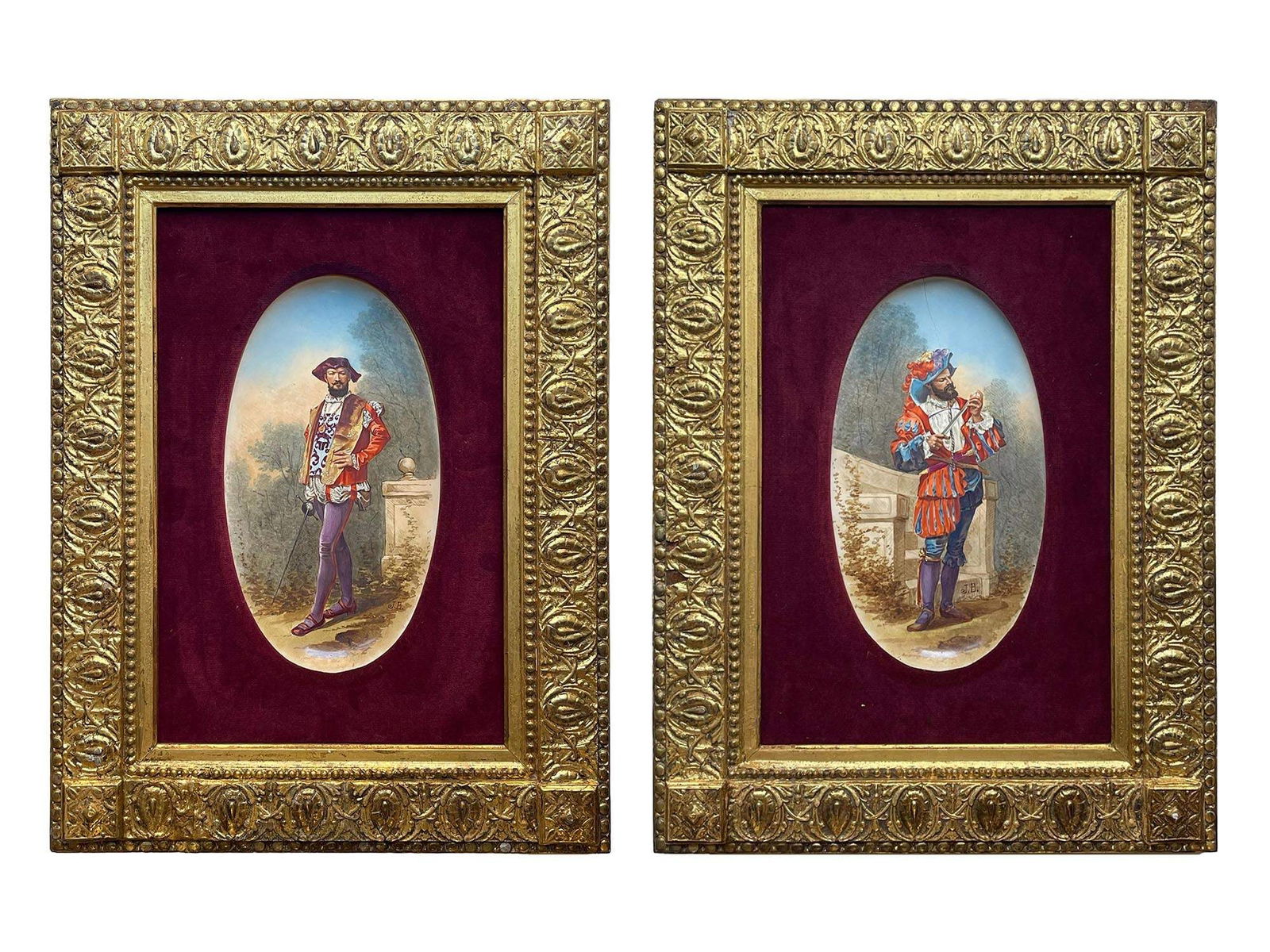 H. BOULENGER AND CIE FRENCH PORCELAIN PLAQUES C 1900 (1 of 10)