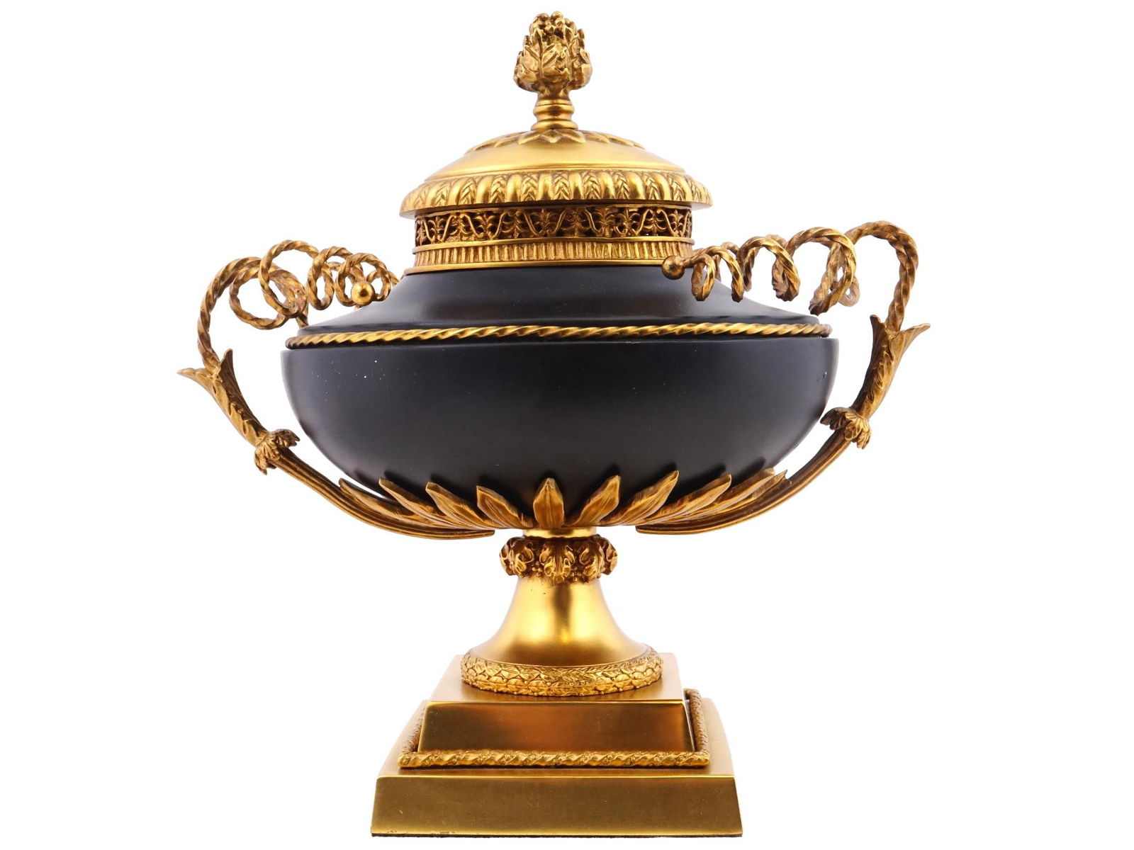 FRENCH PORCELAIN GILT BRONZE LOUIS XVI POTPOURRI VASE (1 of 8)