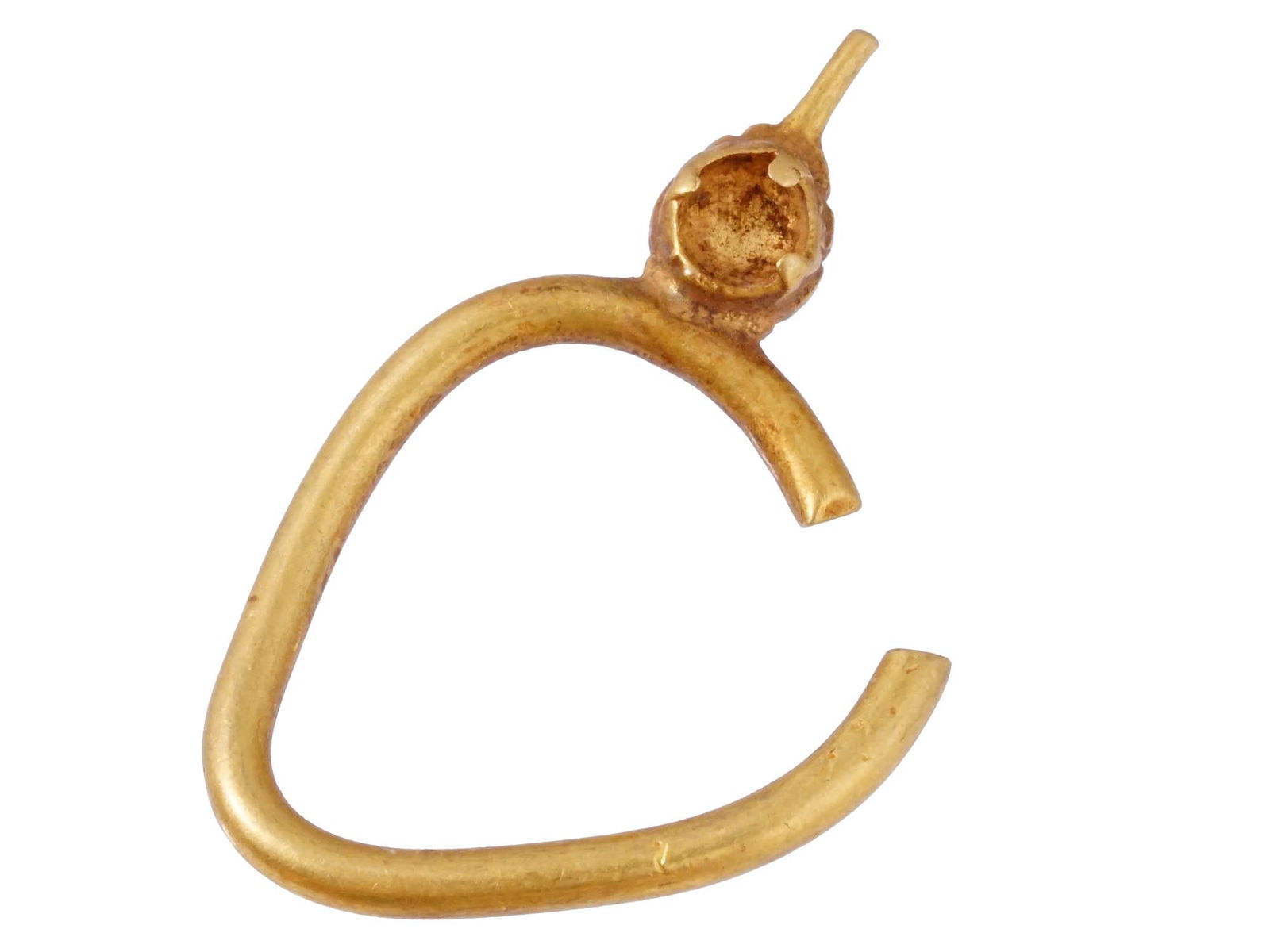 ANCIENT ARCHAEOLOGICAL ROMAN 23K GOLD EARRING (1 of 4)