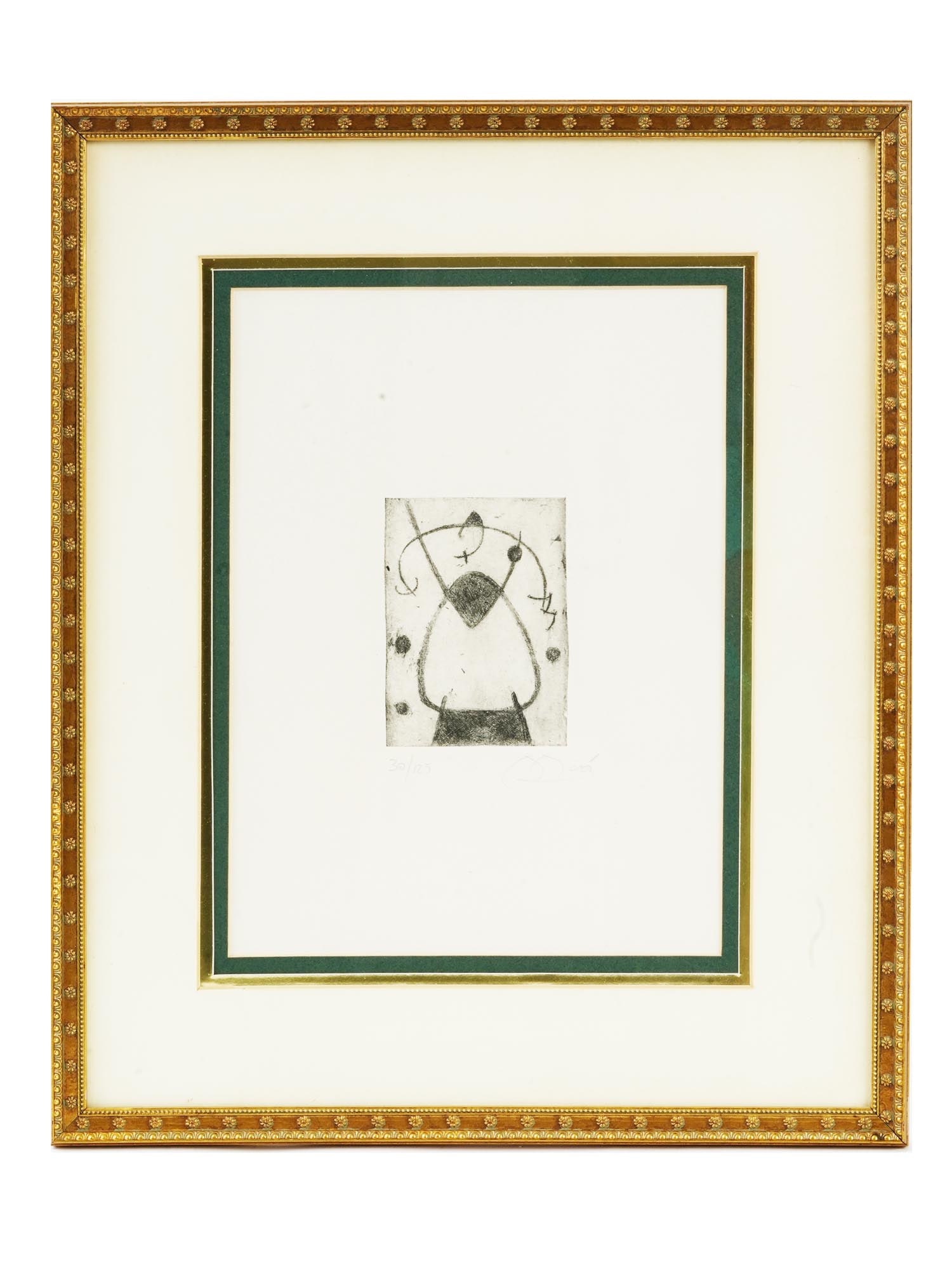 SPANISH ABSTRACT LITHOGRAPH ON PAPER BY JOAN MIRO (1 of 5)