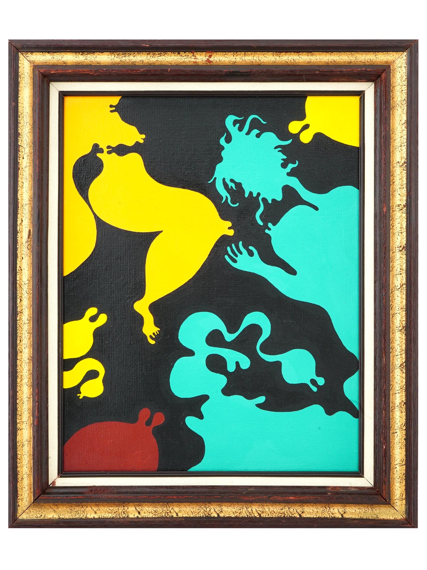 POLISH ABSTRACT OIL PAINTING BY JAN DOBKOWSKI 1975 (1 of 5)