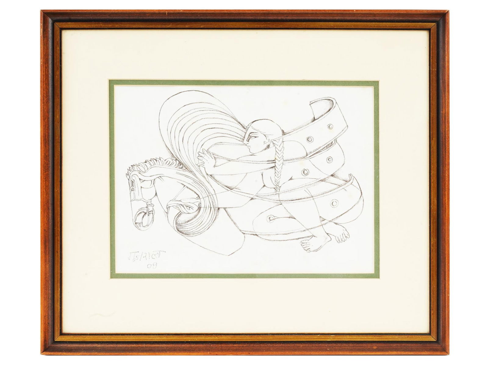 INDIAN MYTHOLOGICAL PENCIL DRAWING BY SATISH GUJRAL (1 of 4)