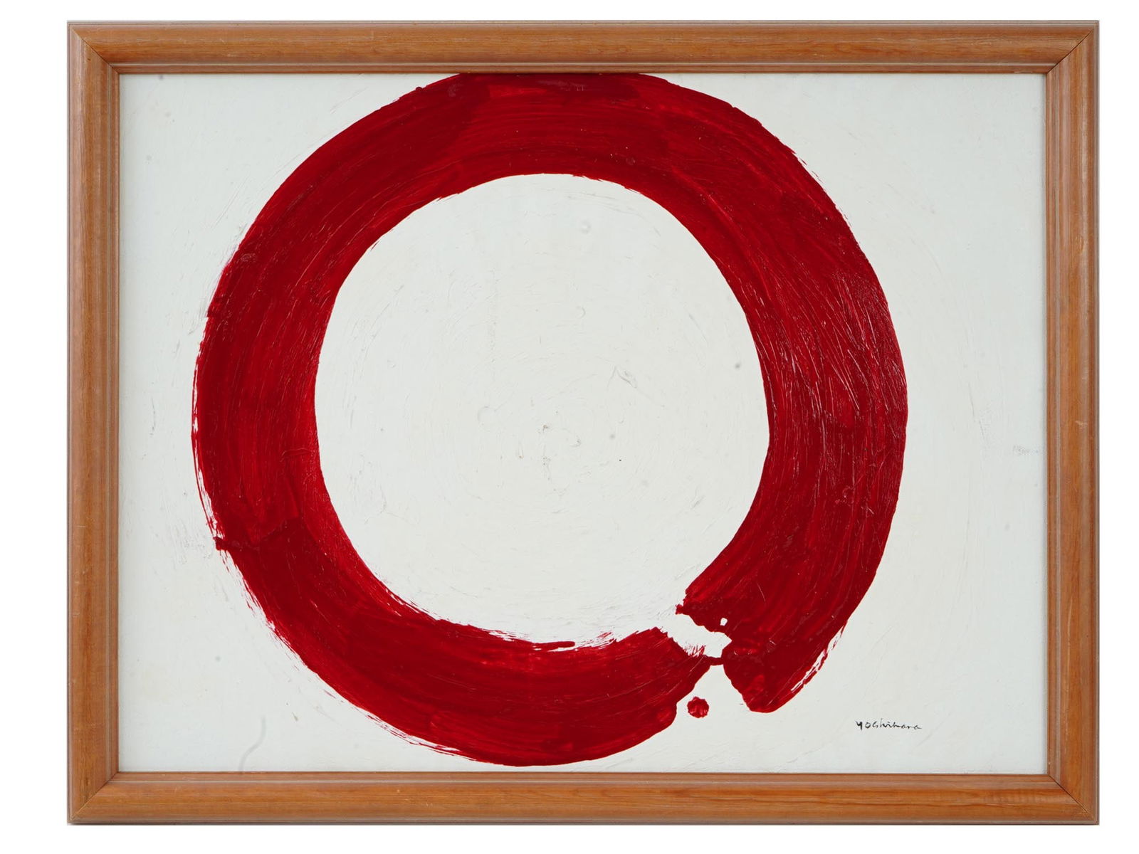 ATTR TO JIRO YOSHIHARA ABSTRACT JAPANESE OIL PAINTING (1 of 4)