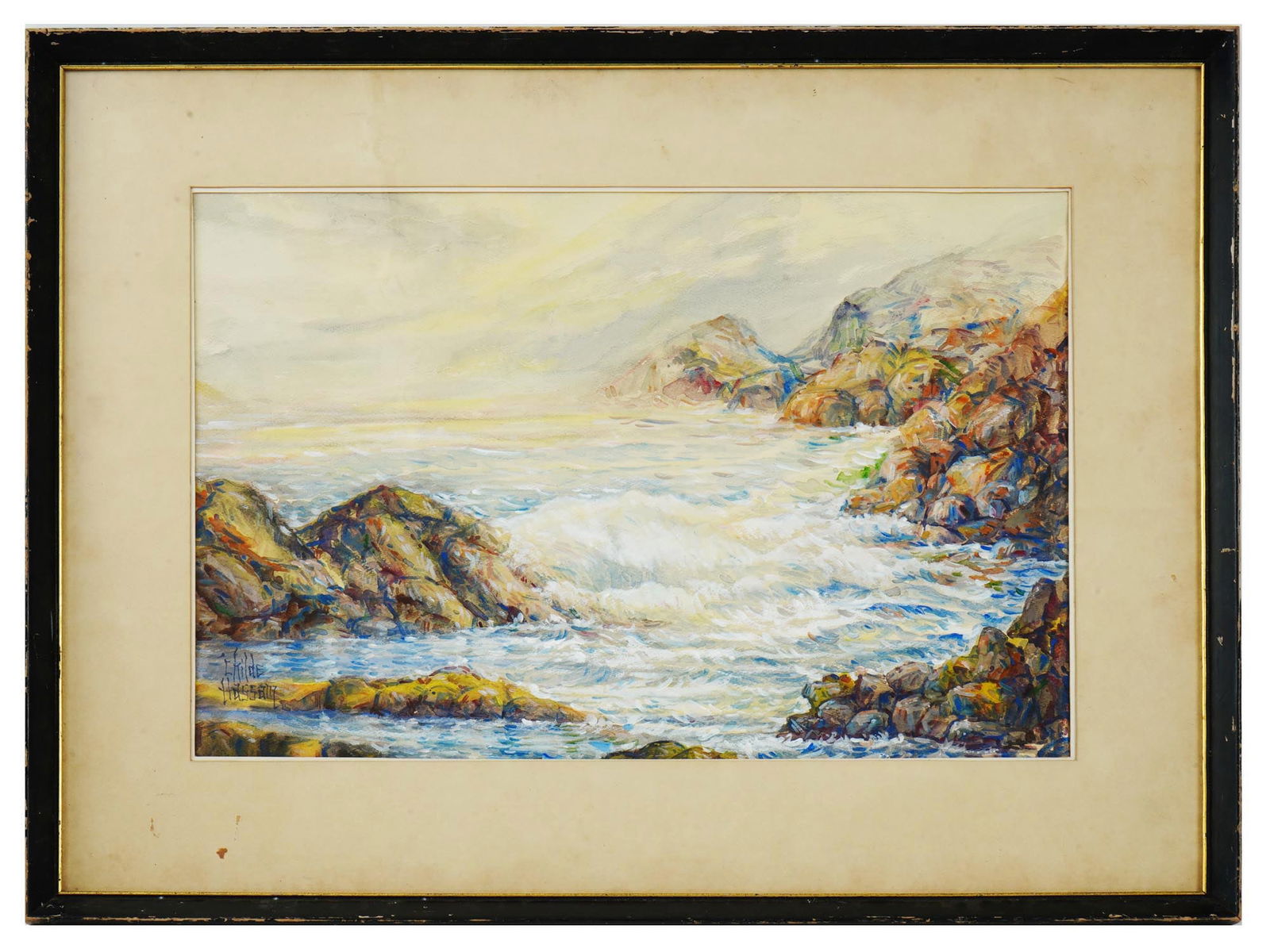 CHILDE HASSAM AMERICAN WATERCOLOR PAINTING (1 of 4)