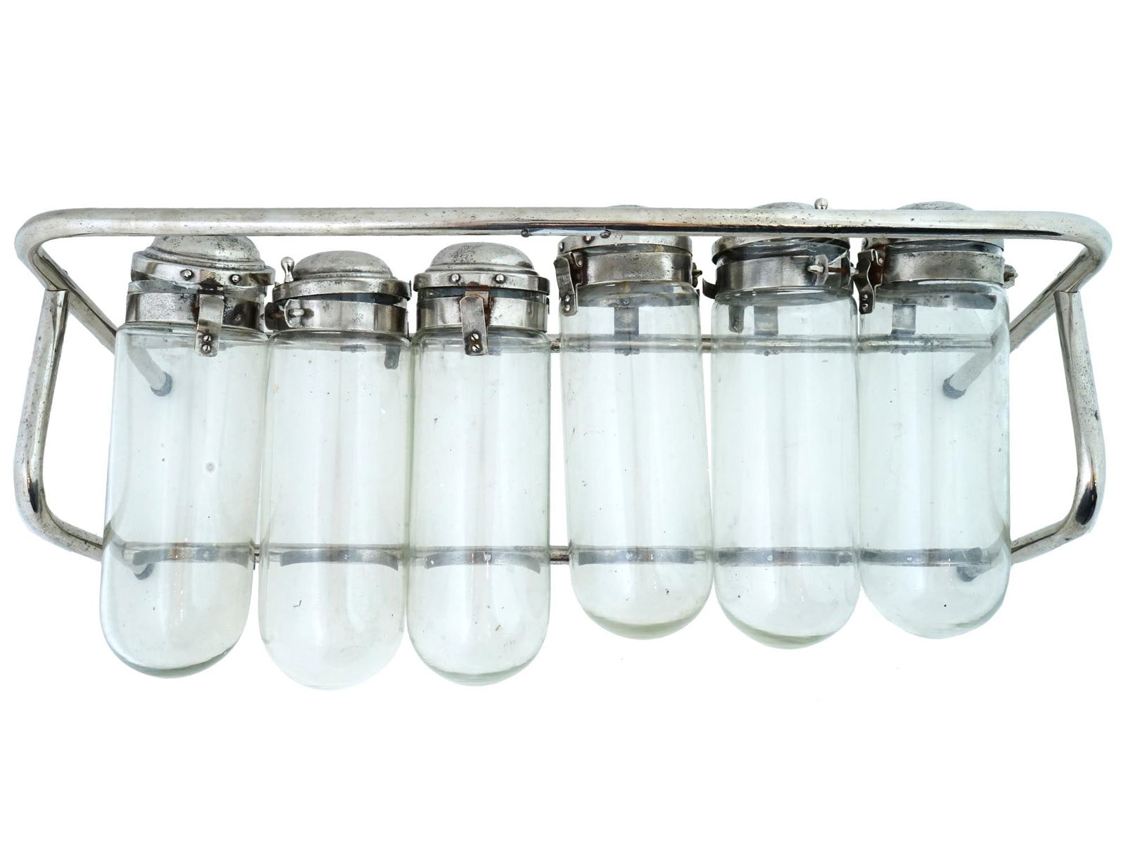 VINTAGE GLASS CONTAINERS FOR STORING CANDIES 1930 (1 of 7)