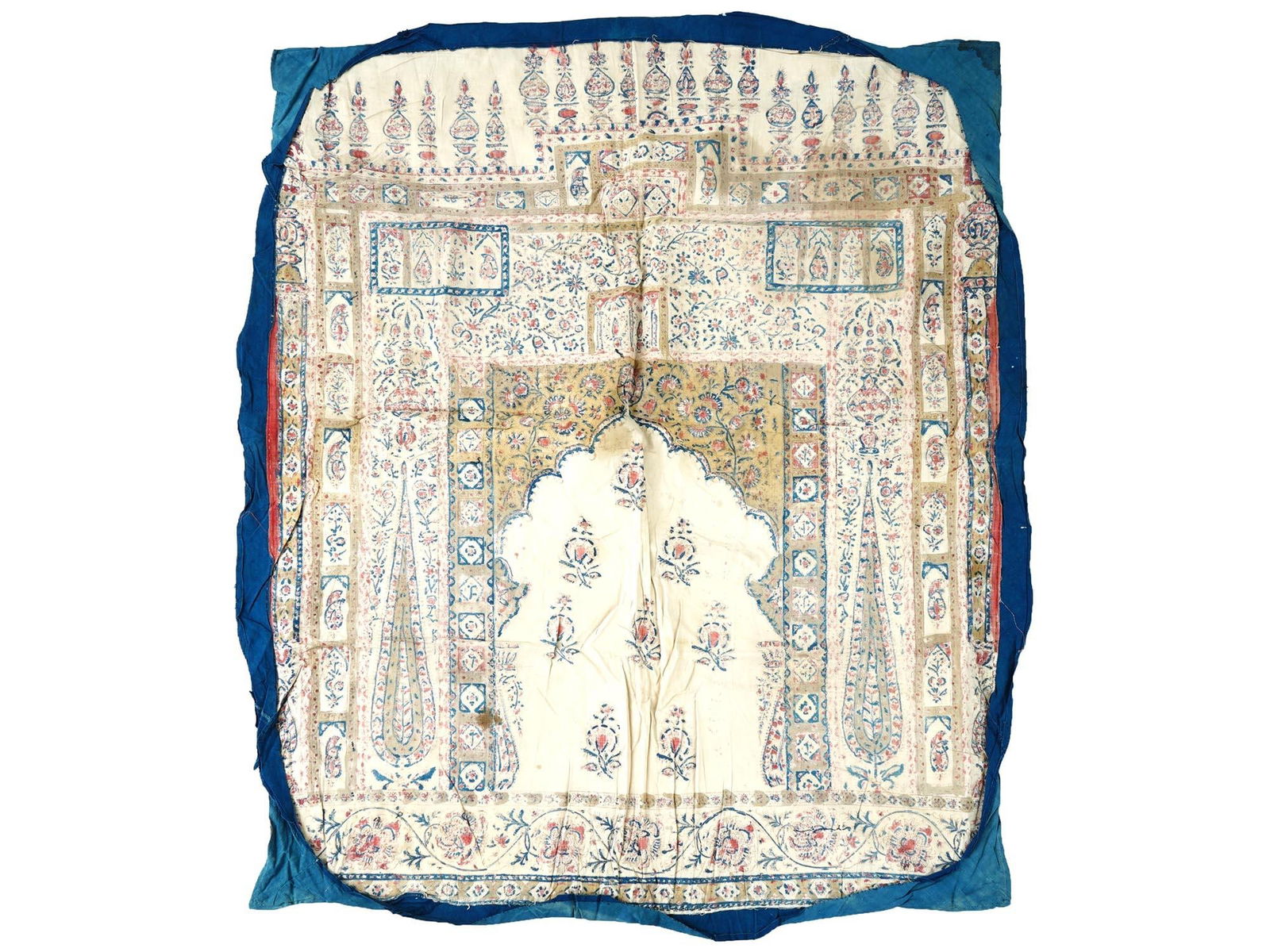 CLASSIC ANTIQUE PERSIAN KALAMKARI COTTON TEXTILE (1 of 6)