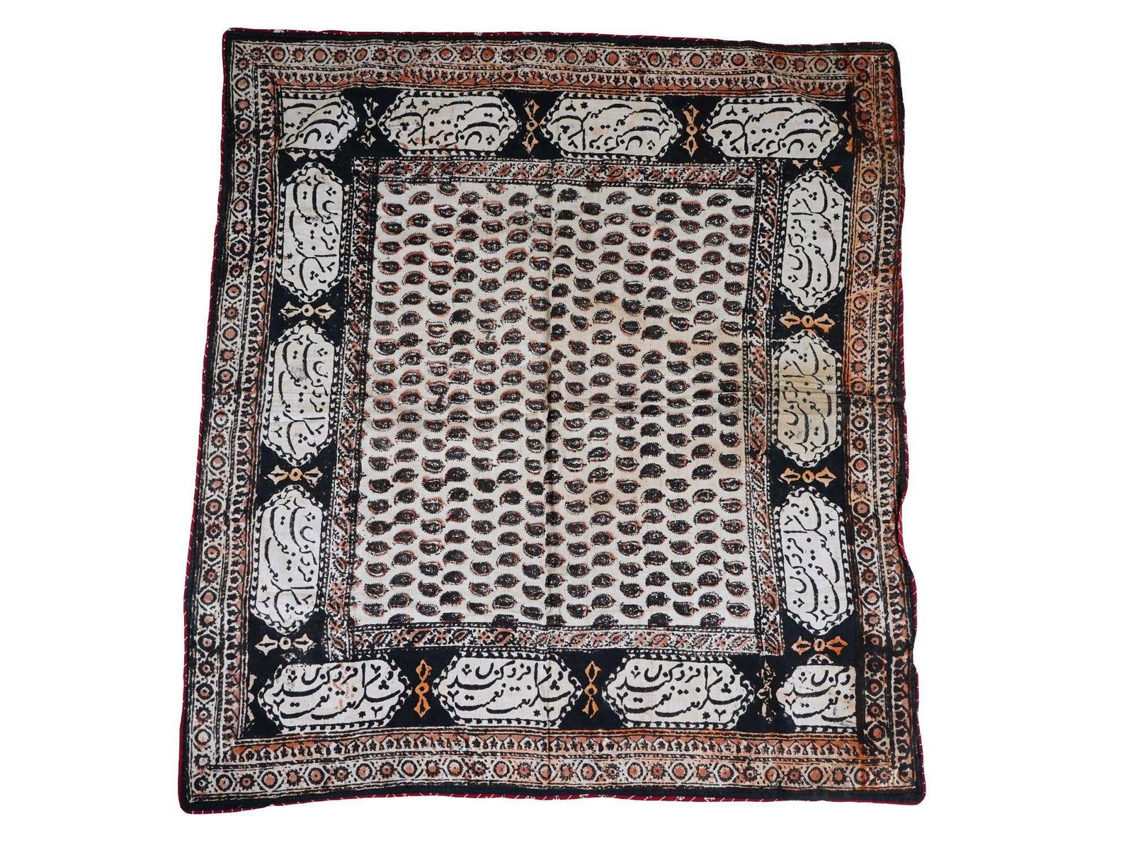 ANTIQUE PERSIAN KALAMKARI ISLAMIC CALLIGRAPHY TEXTILE (1 of 6)