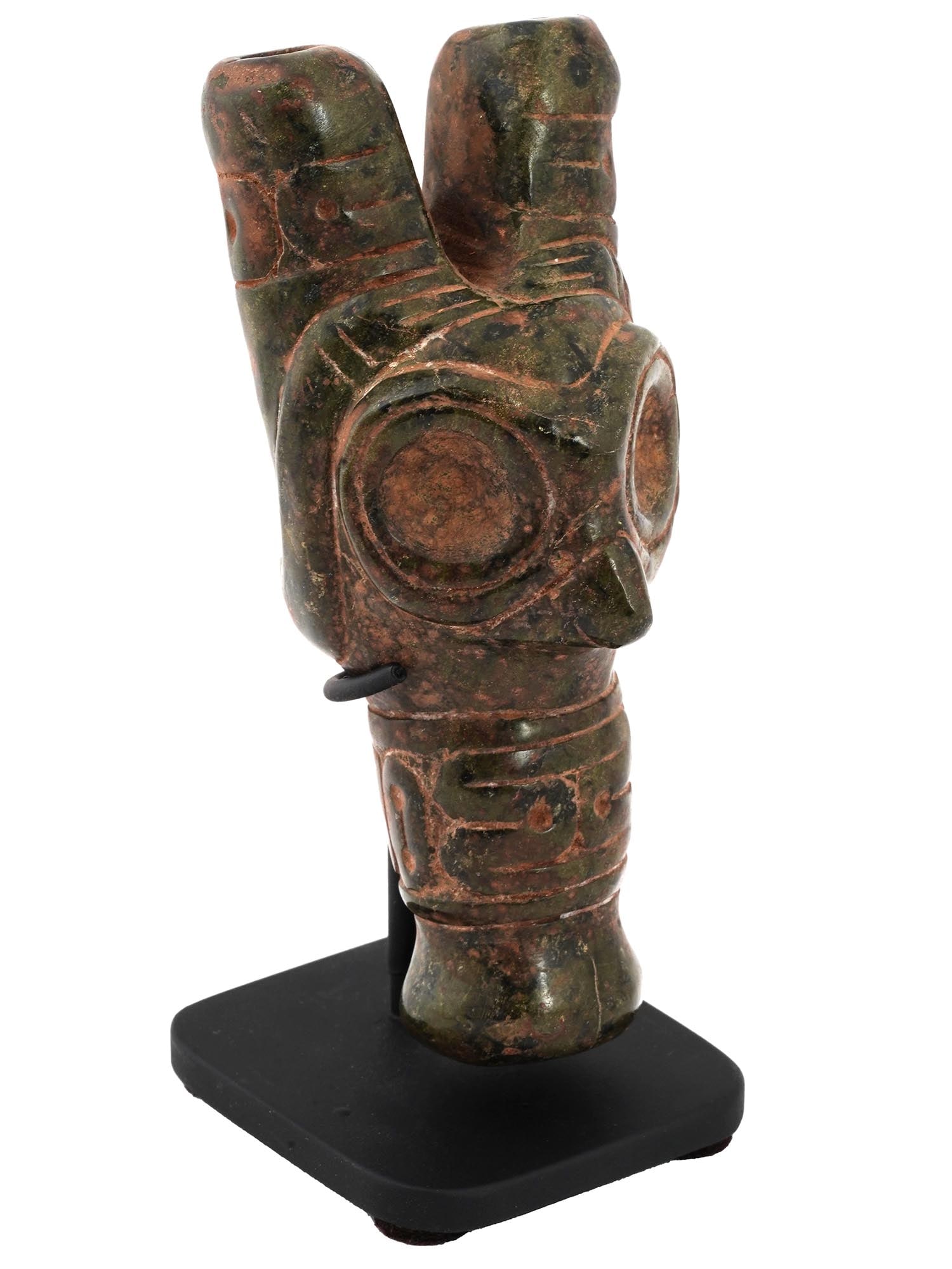 ANCIENT PRE COLUMBIAN TAINO ARAWAK STONE COHOBA INHALER (1 of 5)