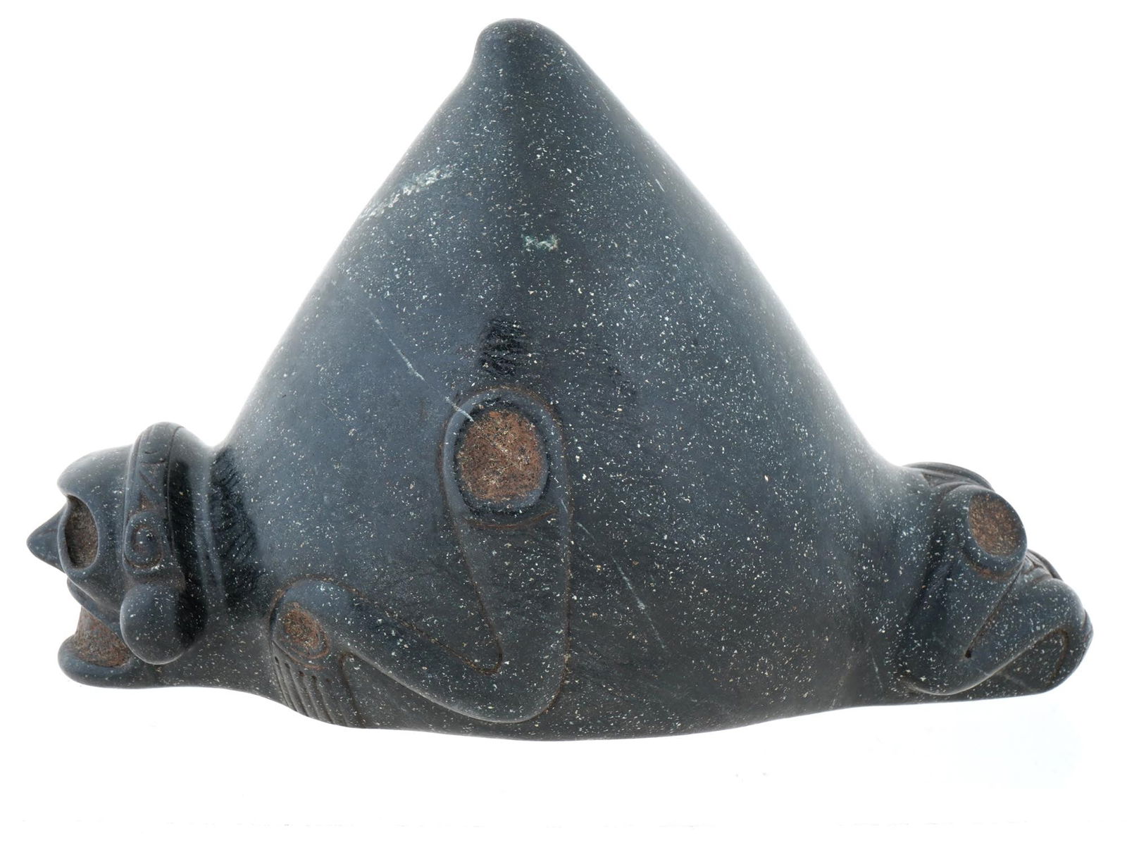 ANCIENT TAINO ARAWAK TRIGONOLITO ZEMI IDOL FIGURE (1 of 6)