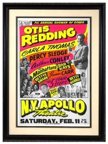 1967 APOLLO THEATRE OTIS REDDING CONCERT POSTER