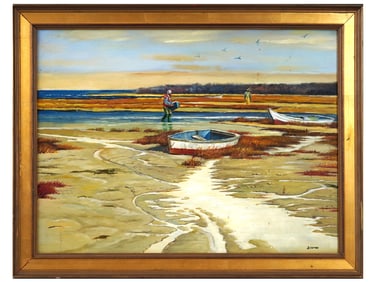AMERICAN LANDSCAPE OIL PAINTING BY GEORGE BOWMAN
