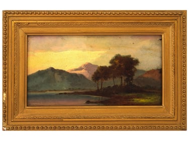 ANTIQUE 19TH C EUROPEAN SCHOOL OIL PAINTING