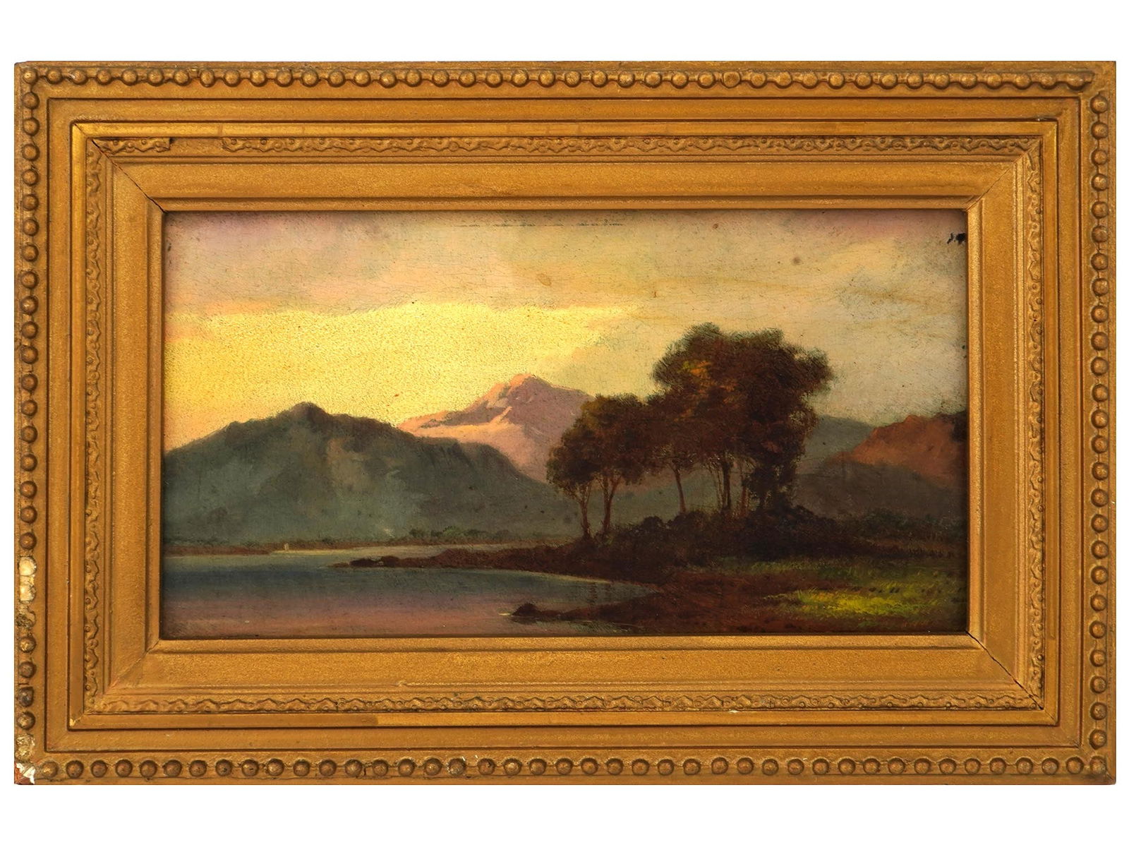 ANTIQUE 19TH C EUROPEAN SCHOOL OIL PAINTING (1 of 4)