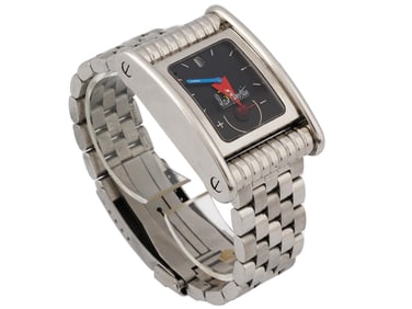 ALAIN SILBERSTEIN BOLIDO STAINLESS STEEL WRISTWATCH