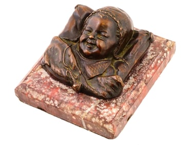 ANTIQUE FRENCH BRONZE SCULPTURE AFTER ANTONIN AIGON