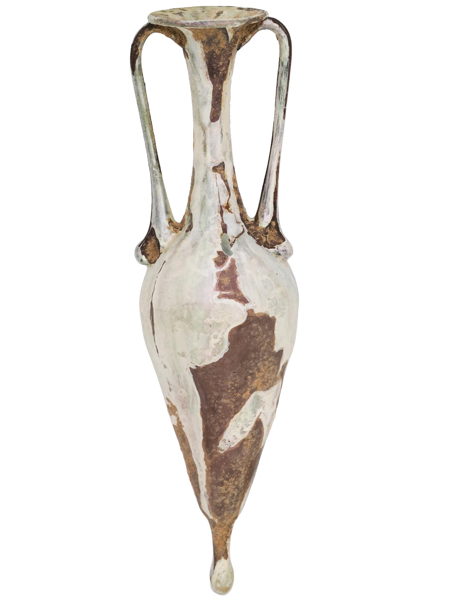 ANCIENT ROMAN IRIDESCENT GLASS PERFUME BOTTLE (1 of 5)