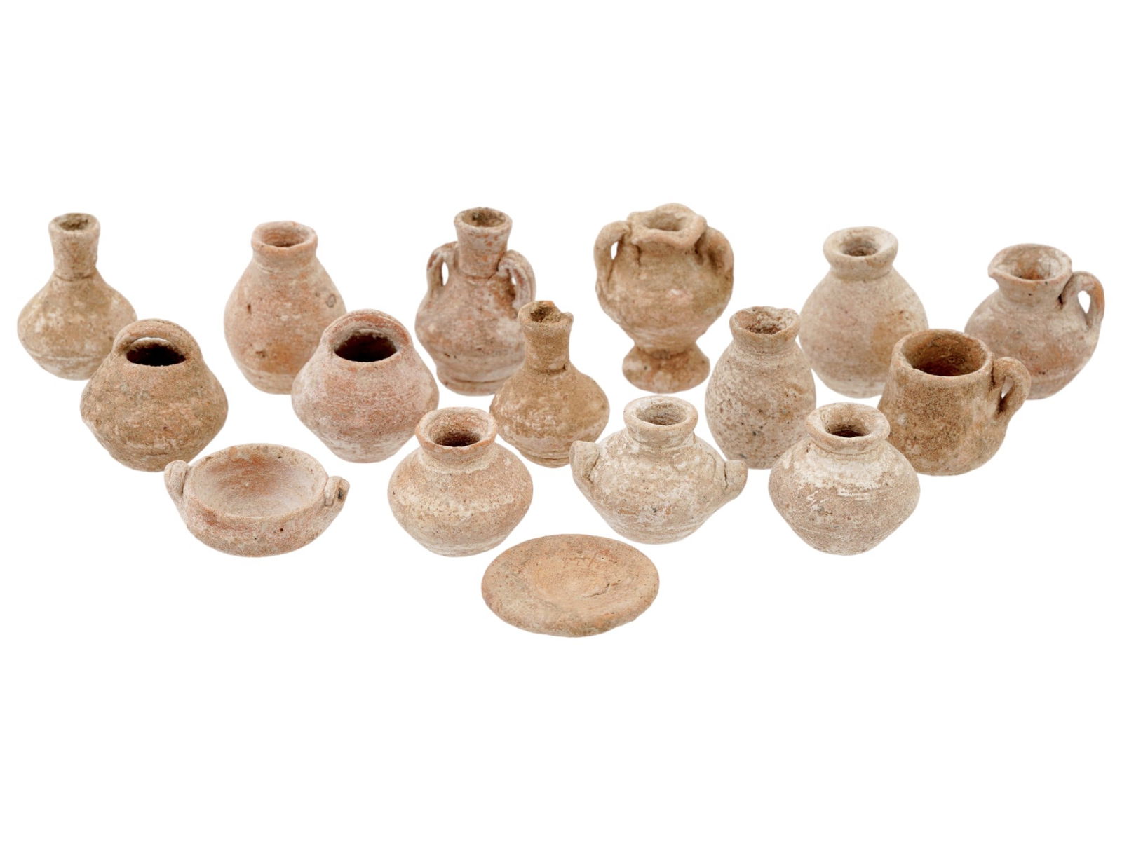 GROUP OF ANCIENT ROMAN TERRACOTTA AMPHORA TOY VASES (1 of 3)