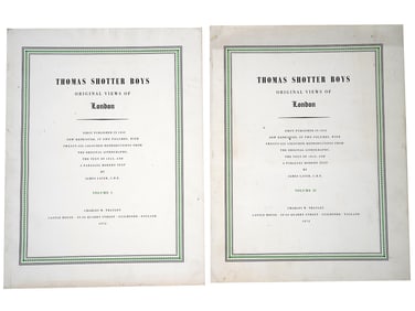 THOMAS SHOTTER BOYS VIEWS OF LONDON ALBUMS IN 2 VOLS