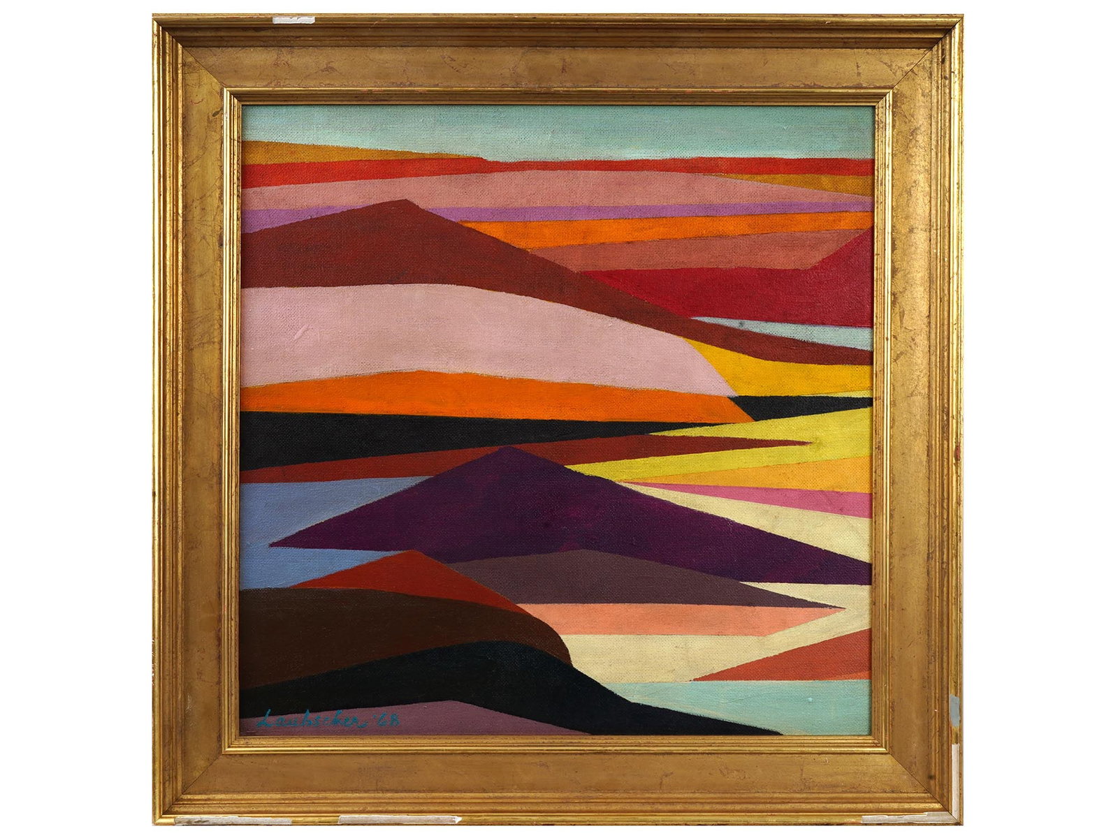 SOUTH AFRICAN ERIK LAUBSCHER OIL MINIMALIST PAINTING (1 of 7)