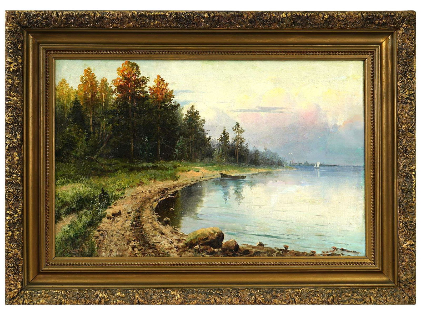 ATTR TO IVAN SHISHKIN RUSSIAN LANDSCAPE OIL PAINTING (1 of 6)