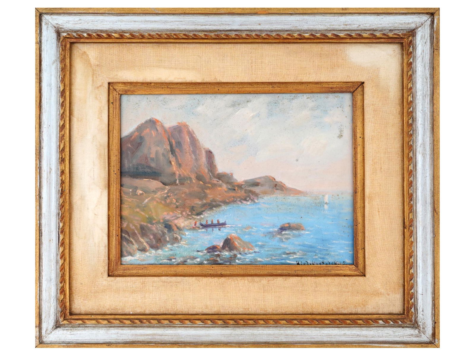 RUSSIAN AMERICAN OIL PAINTING BY J BIELOKOSTOLSKY (1 of 5)