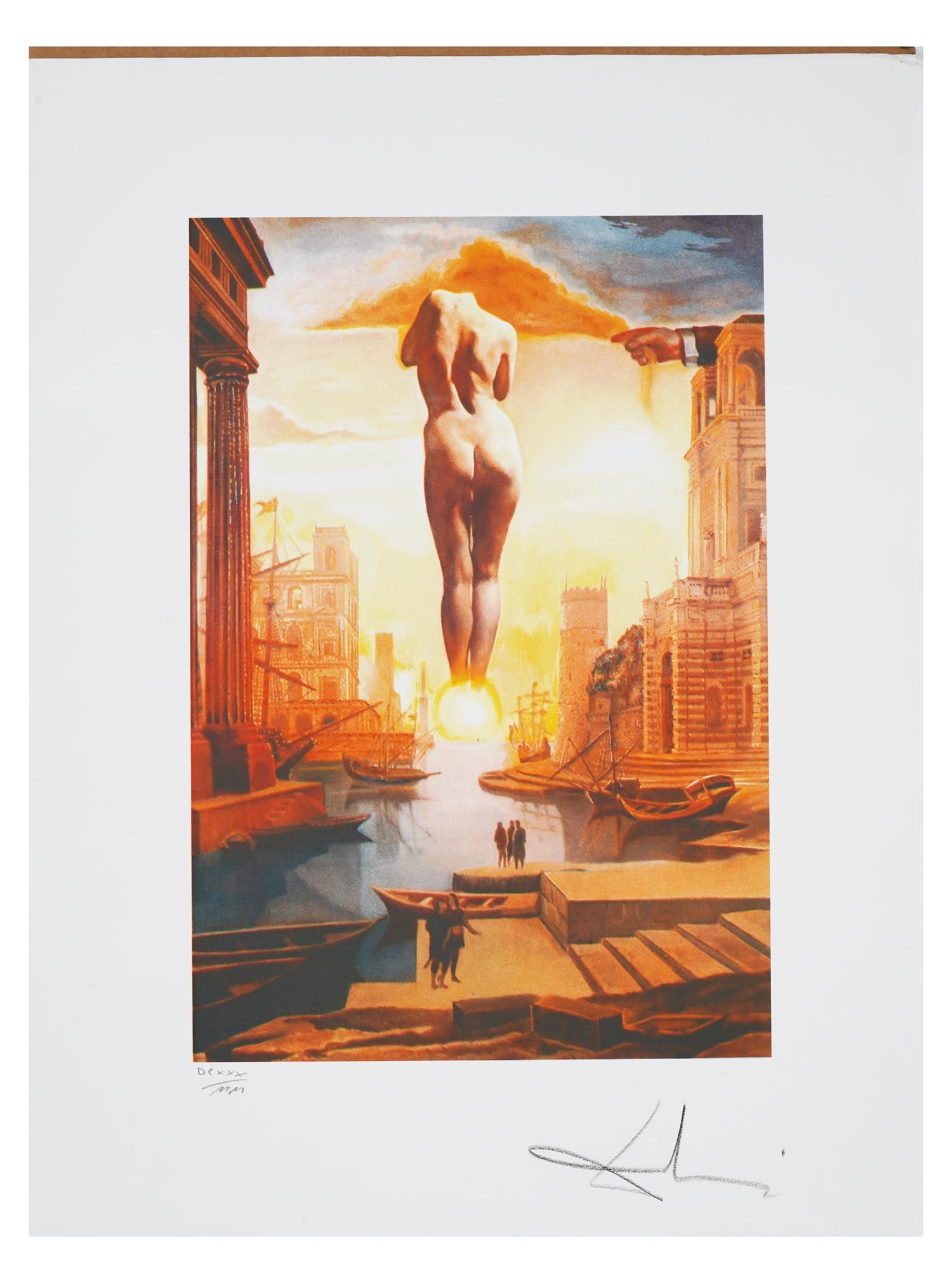 LITHOGRAPH AFTER SALVADOR DALI GALA AND A GOLDEN FLEECE