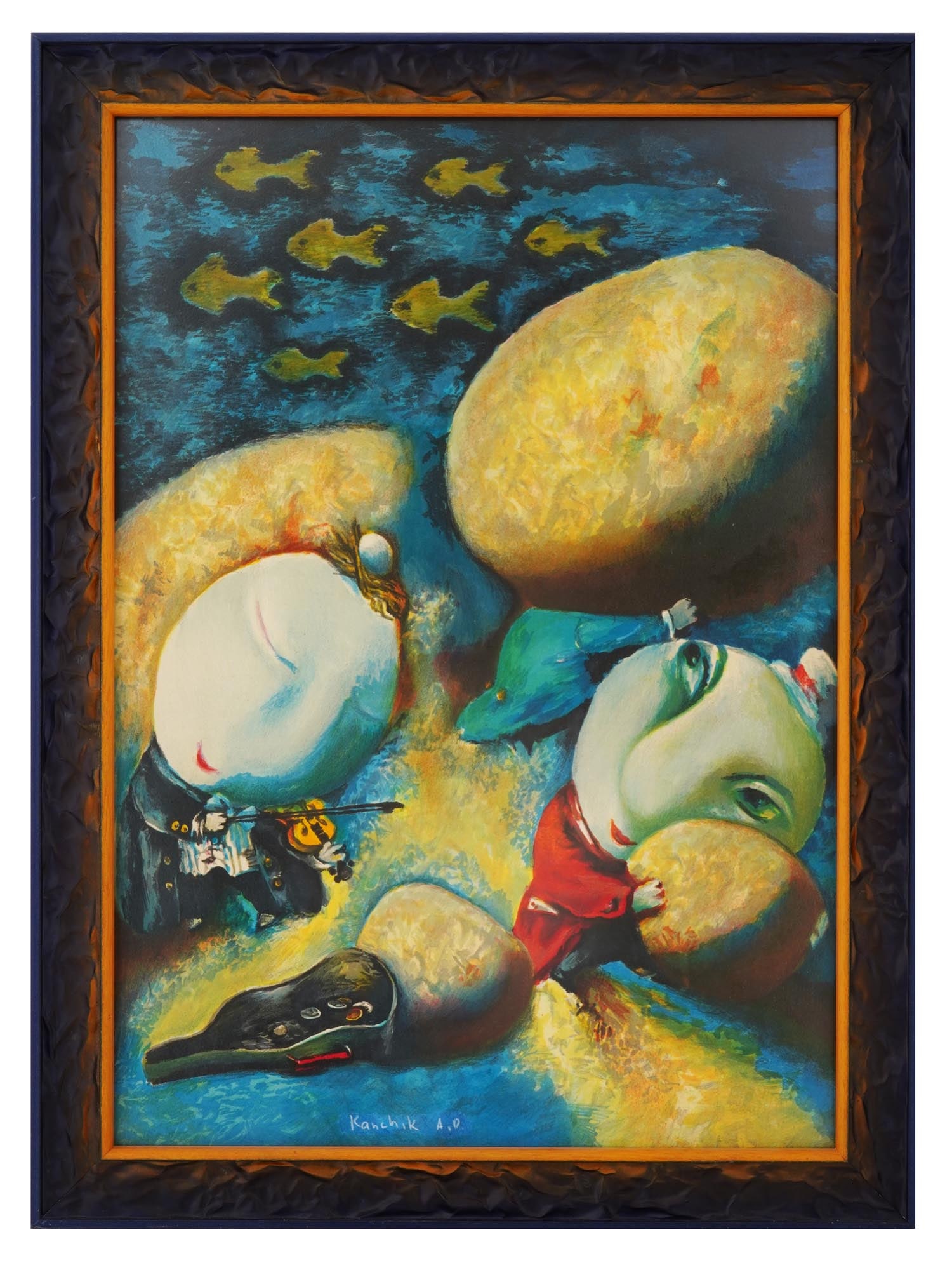 SURREALIST COLOR LITHOGRAPH BY ALEXANDER KANCHIK (1 of 5)