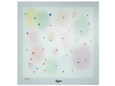 JUDAICA OP ART HOLOGRAM AGAMOGRAPH BY YAACOV AGAM