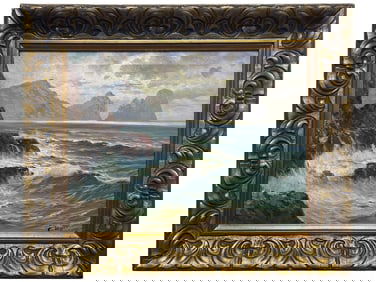 ANTIQUE AUSTRIAN OIL PAINTING BY FRANZ WALDEGG