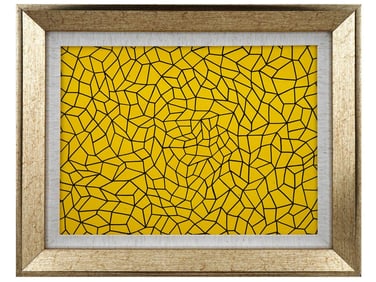 JAPANESE NETS ACRYLIC PAINTING AFTER YAYOI KUSAMA