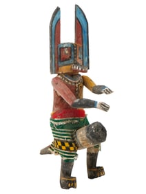 NATIVE AMERICAN HAND CARVED WOODEN HOPI KACHINA DOLL