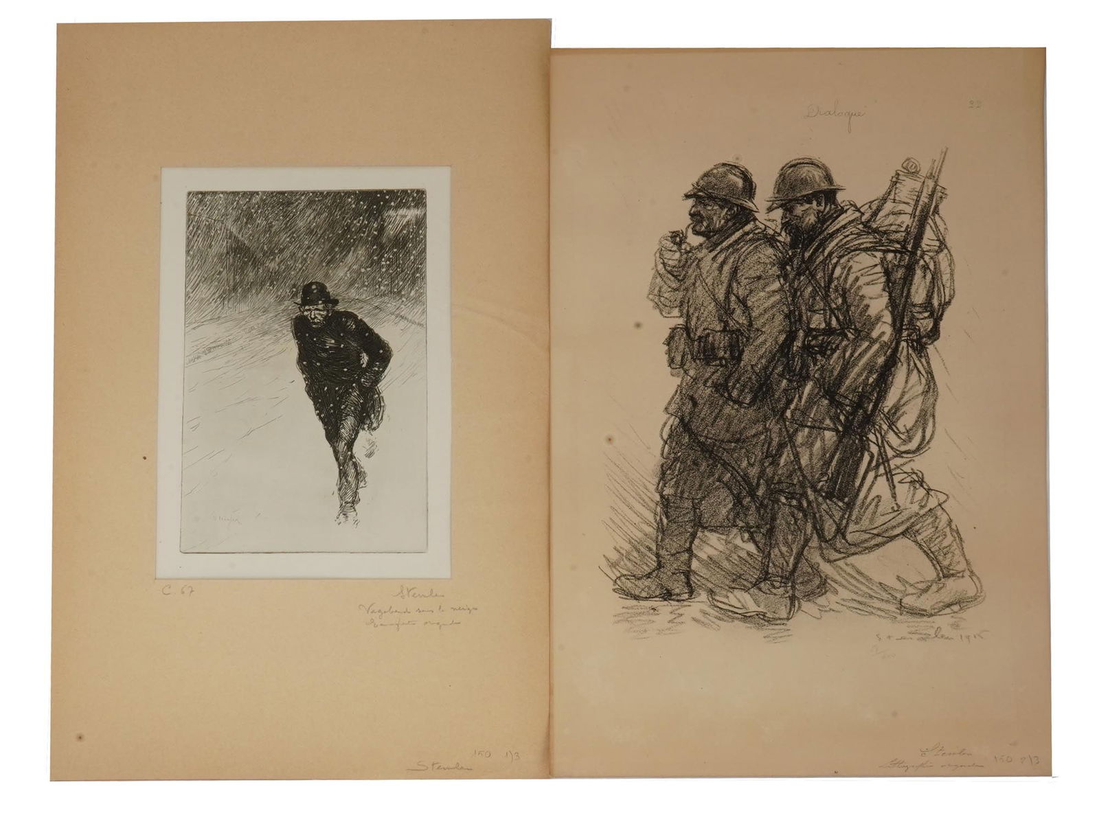 THEOPHILE STEINLEN FRENCH LITHOGRAPH AND ETCHING (1 of 12)