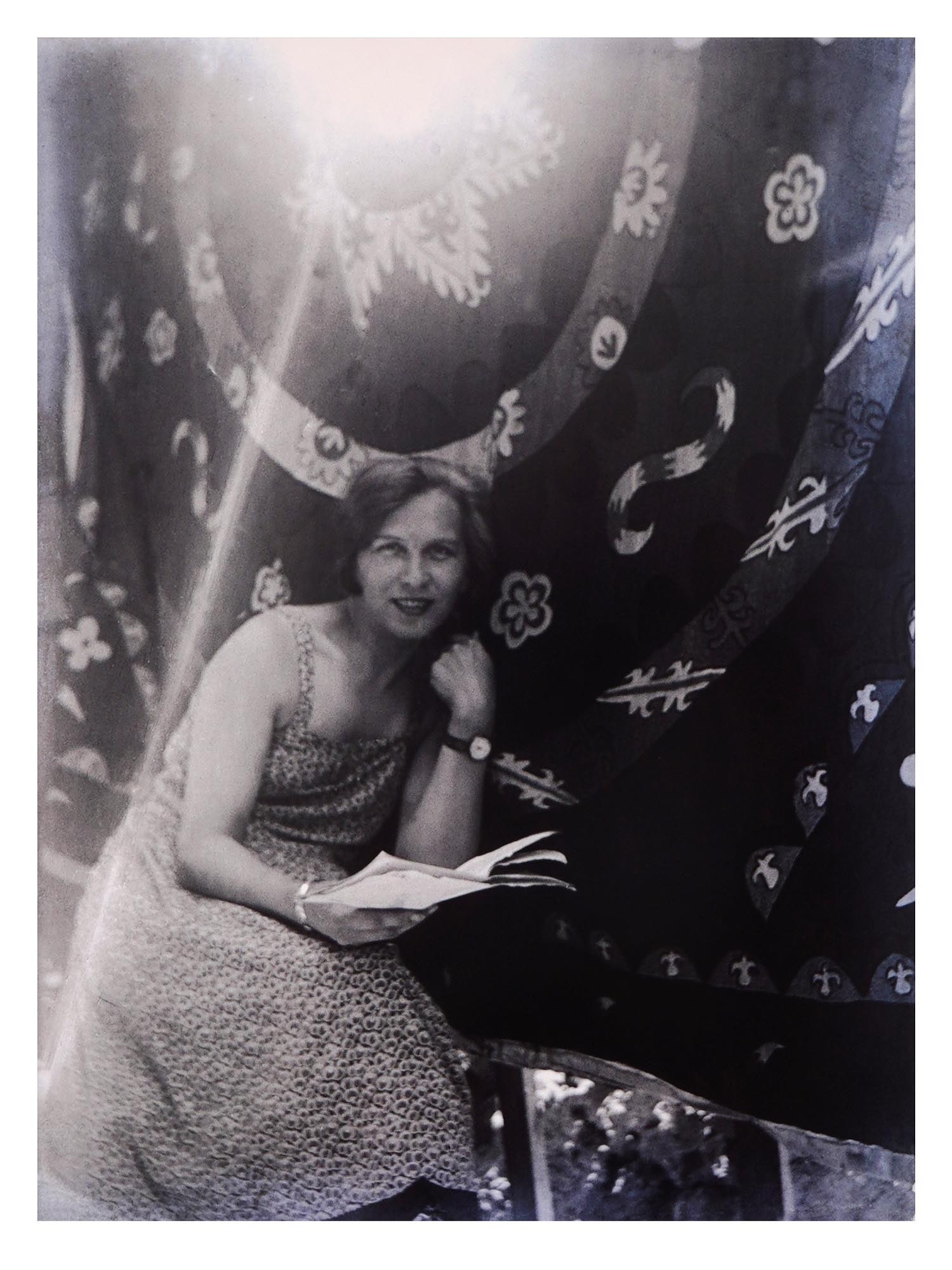 1920S UZBEK SOVIET ERA PORTRAIT PHOTO BY SEMEN MALT: Semen Adolfovich Malt, Uzbek, Soviet era, 1900 to 1968, black and white photograph, Annuciation, depicting a portrait of a woman, 1929. Printed in 1998 from a glass negative. Inscribed, titled, and da