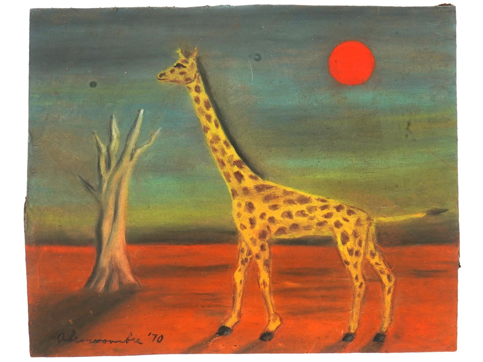 ATTR TO GERTRUDE ABERCROMBIE SURREALIST OIL PAINTING (1 of 4)