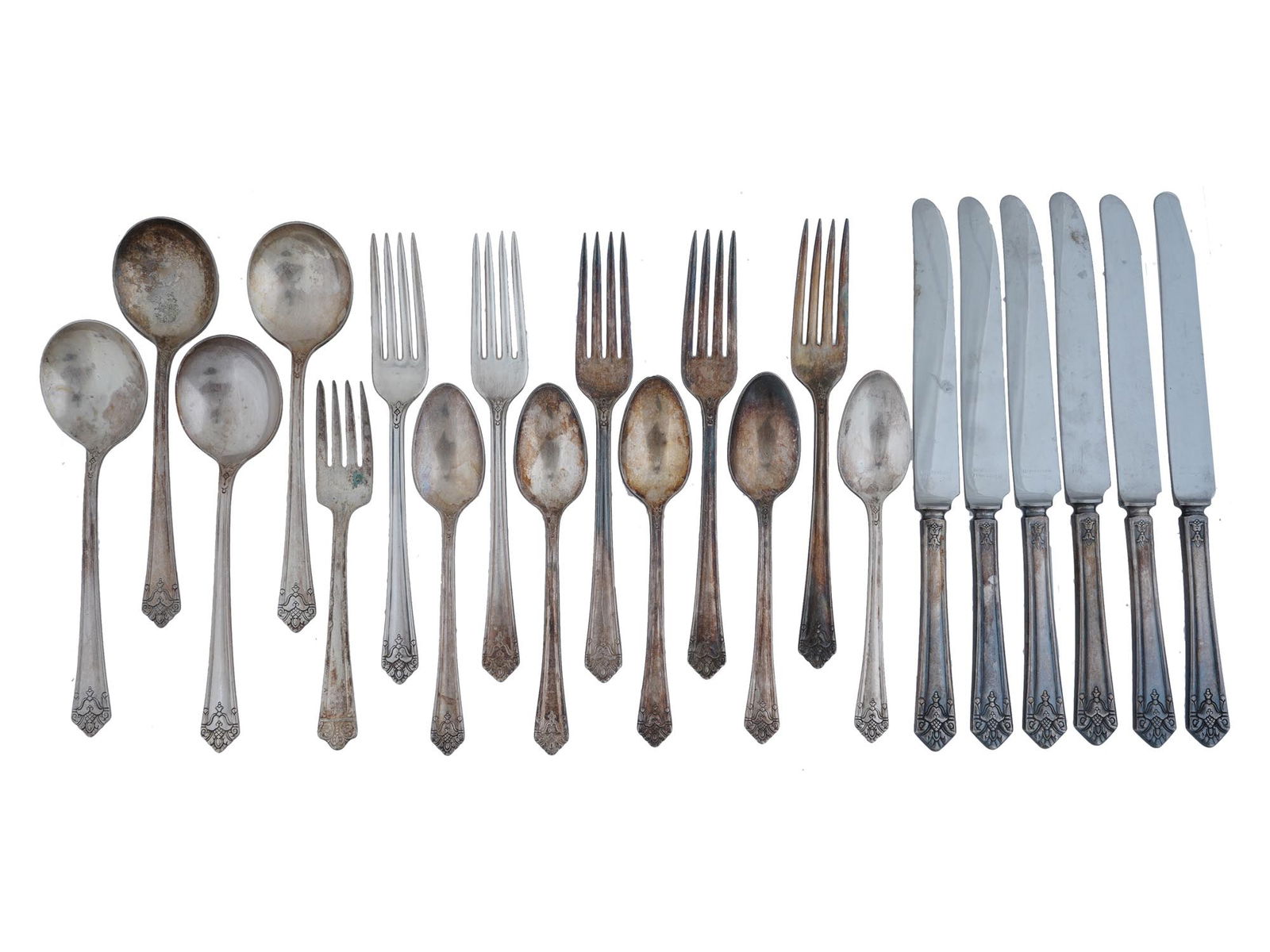 VTG 1847 ROGERS BROS SILVER PLATED FLATWARE SET PIECES (1 of 4)