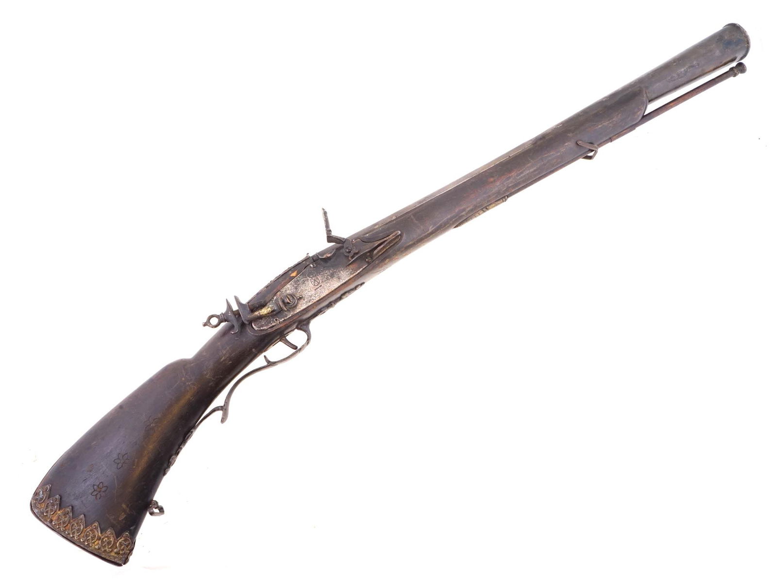 REPLICA OF ANTIQUE SPANISH FLINTLOCK BLUNDERBUSS (1 of 11)