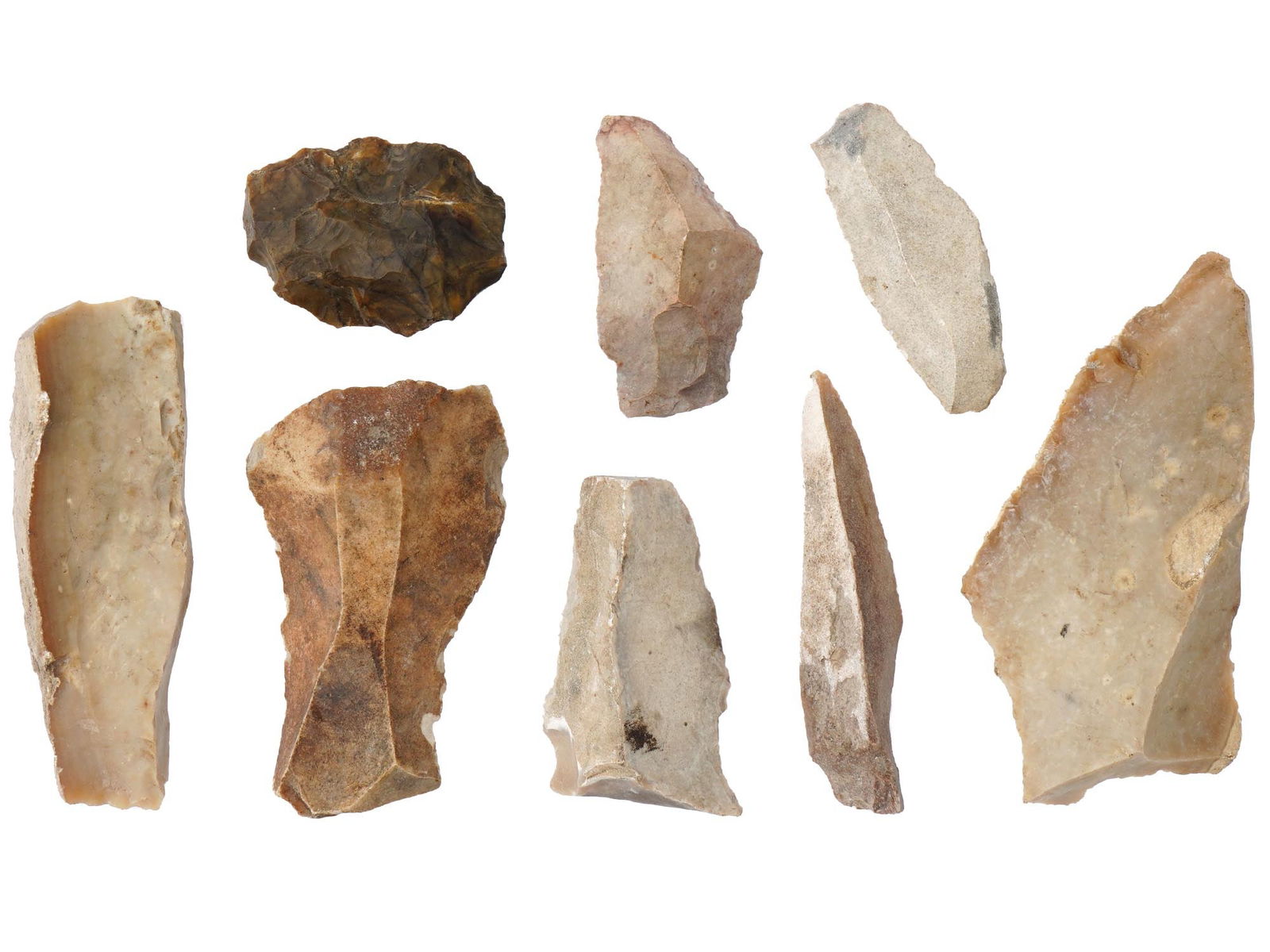 ANCIENT PREHISTORIC CARVED STONE EDGED WEAPONS (1 of 3)