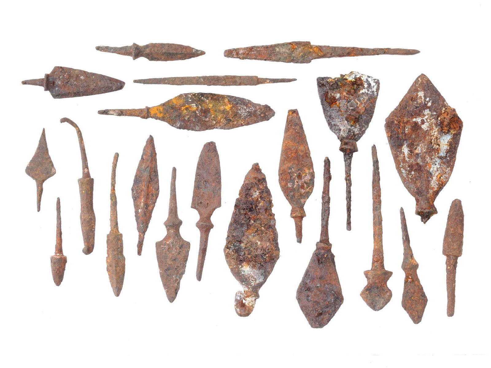 ANCIENT GREEK AND ROMAN IRON ARROWHEAD COLLECTION (1 of 3)