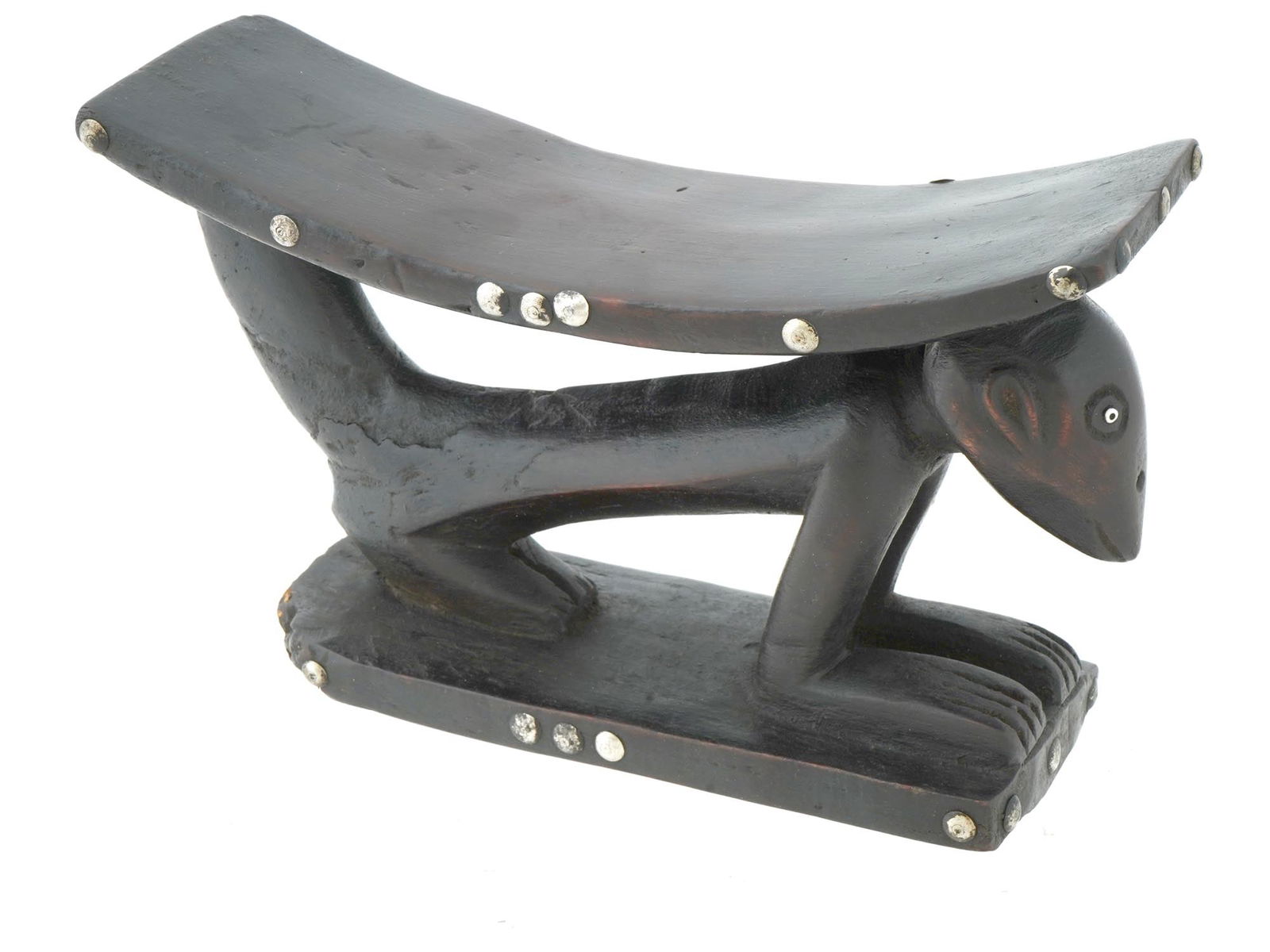 NORTH EASTERN AFRICAN SOUTH SUDAN WOOD HEAD REST (1 of 6)