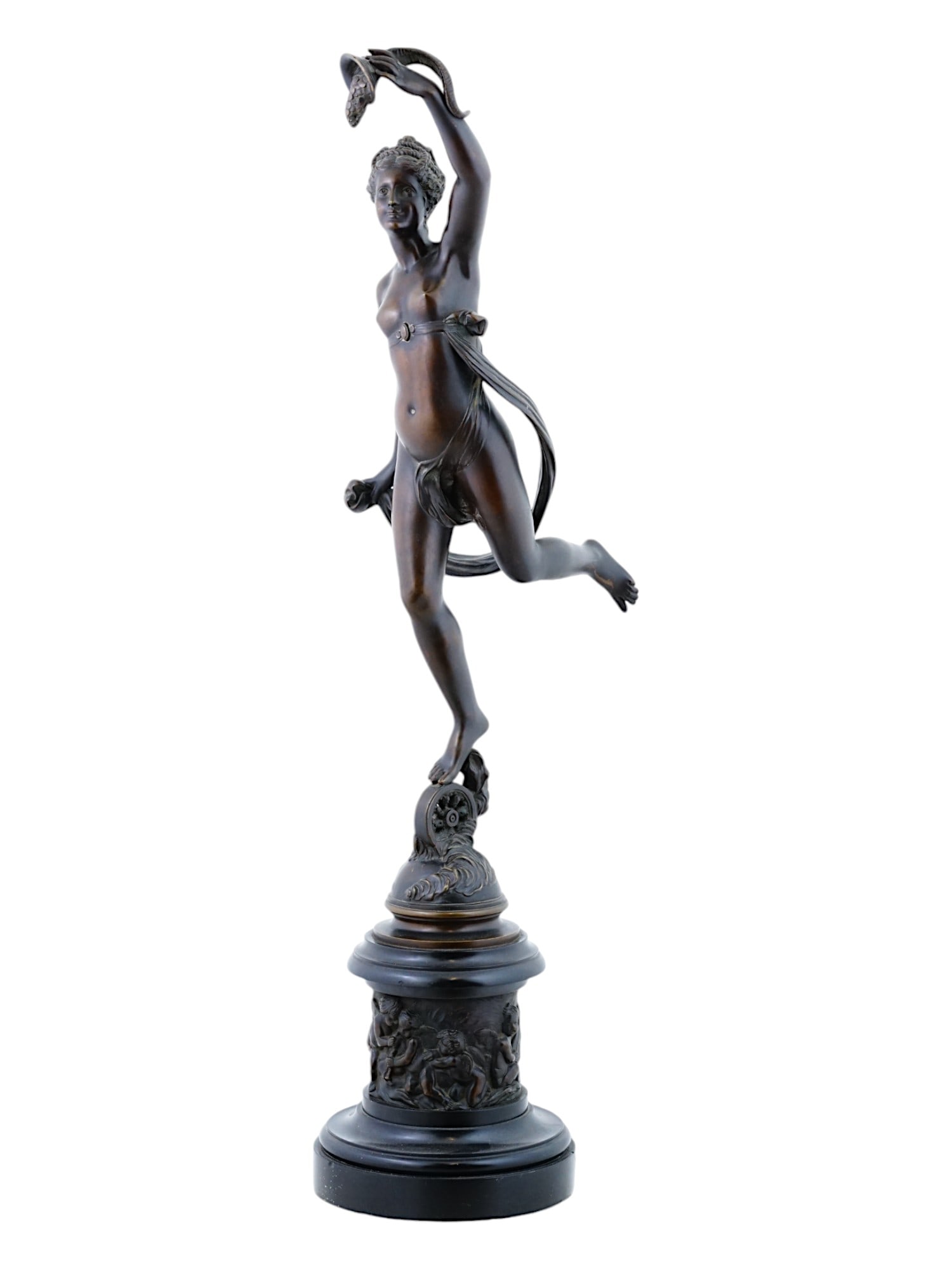 ITALIAN FORTUNA BRONZE SCULPTURE AFTER GIAMBOLOGNA (1 of 8)