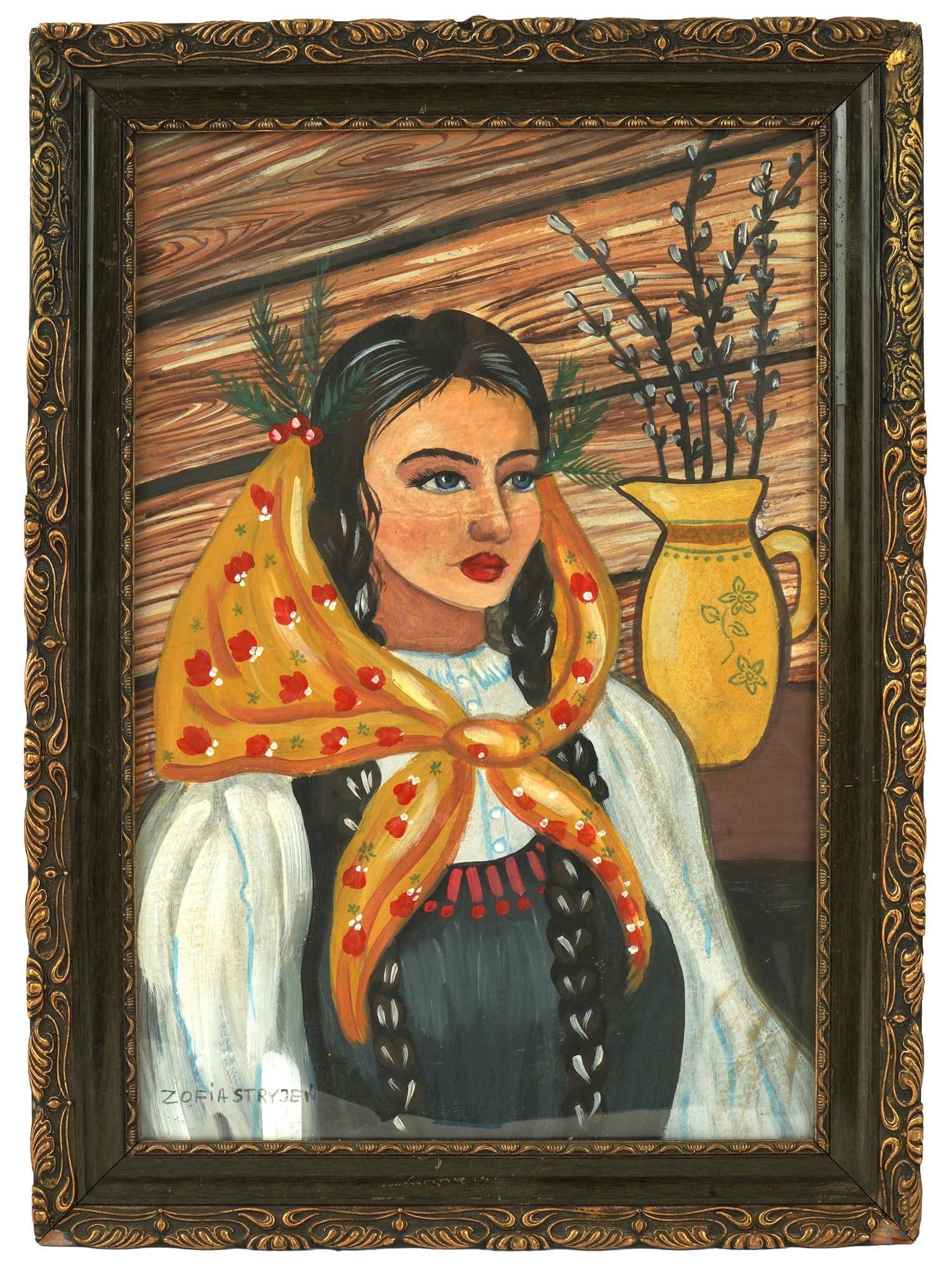 POLISH PORTRAIT OIL PAINTING BY ZOFIA STRYJENSKA (1 of 4)