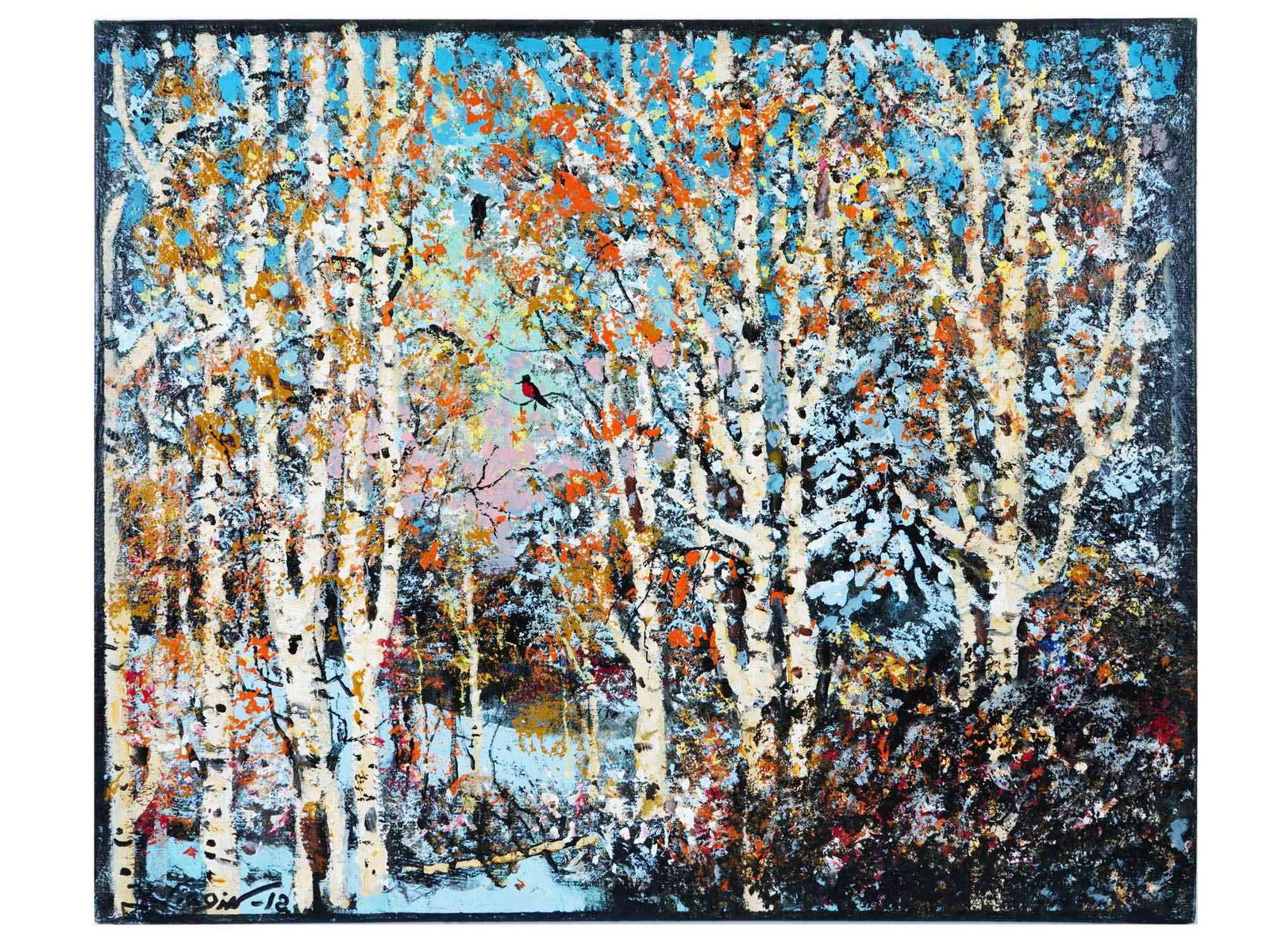 WINTER LANDSCAPE OIL PAINTING BY MIHAIL ZVIAGIN (1 of 5)