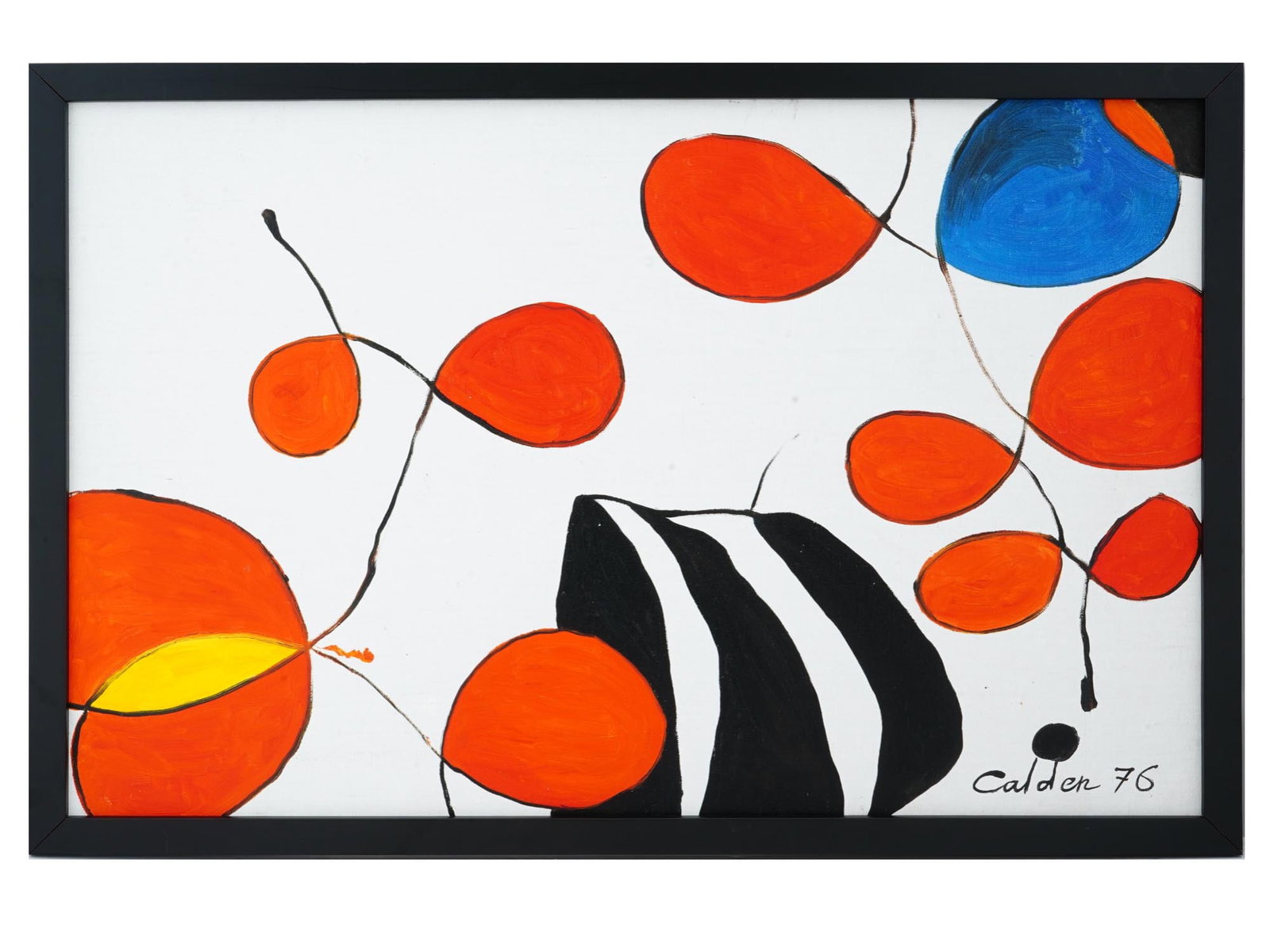 MID CENTURY AMERICAN ABSTRACT OIL PAINTING SIGNED (1 of 5)