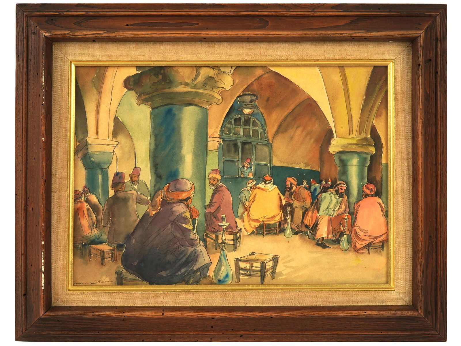 AMERICAN WATERCOLOR PAINTING BY LIONEL S. REISS (1 of 4)