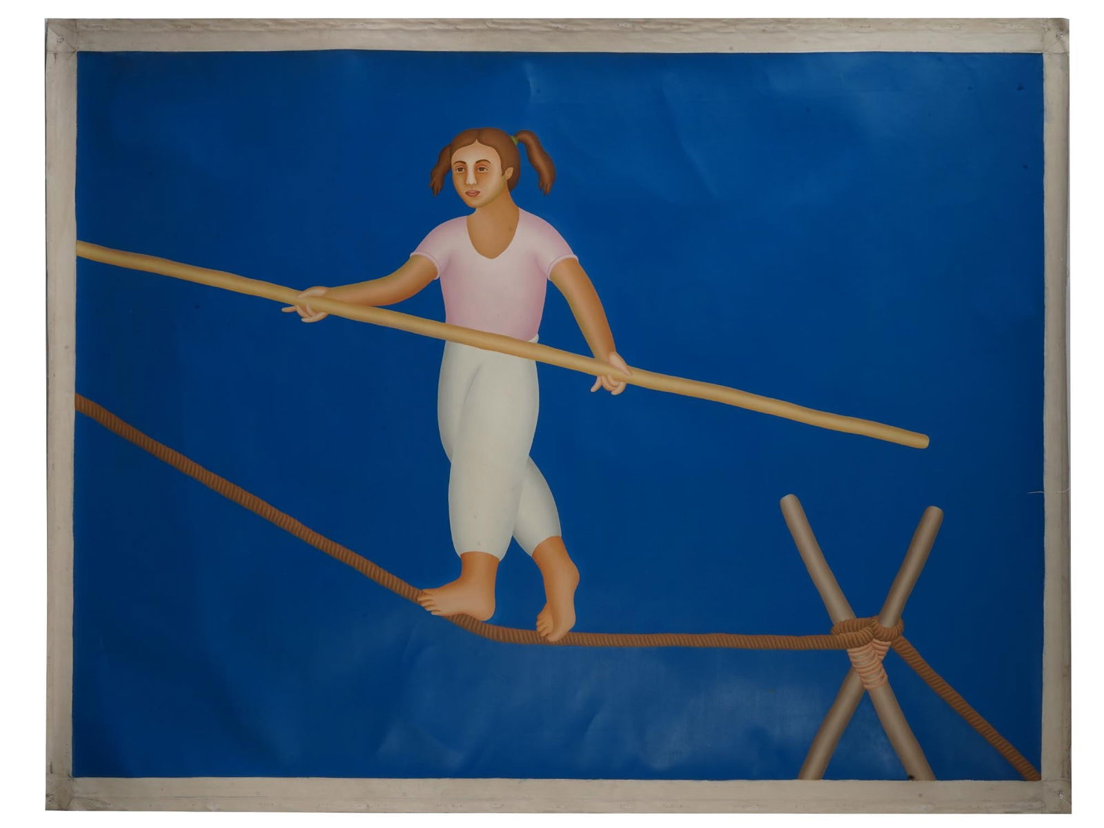 INDIAN PORTRAIT OIL PAINTING ATTR MANJIT BAWA W COA (1 of 5)