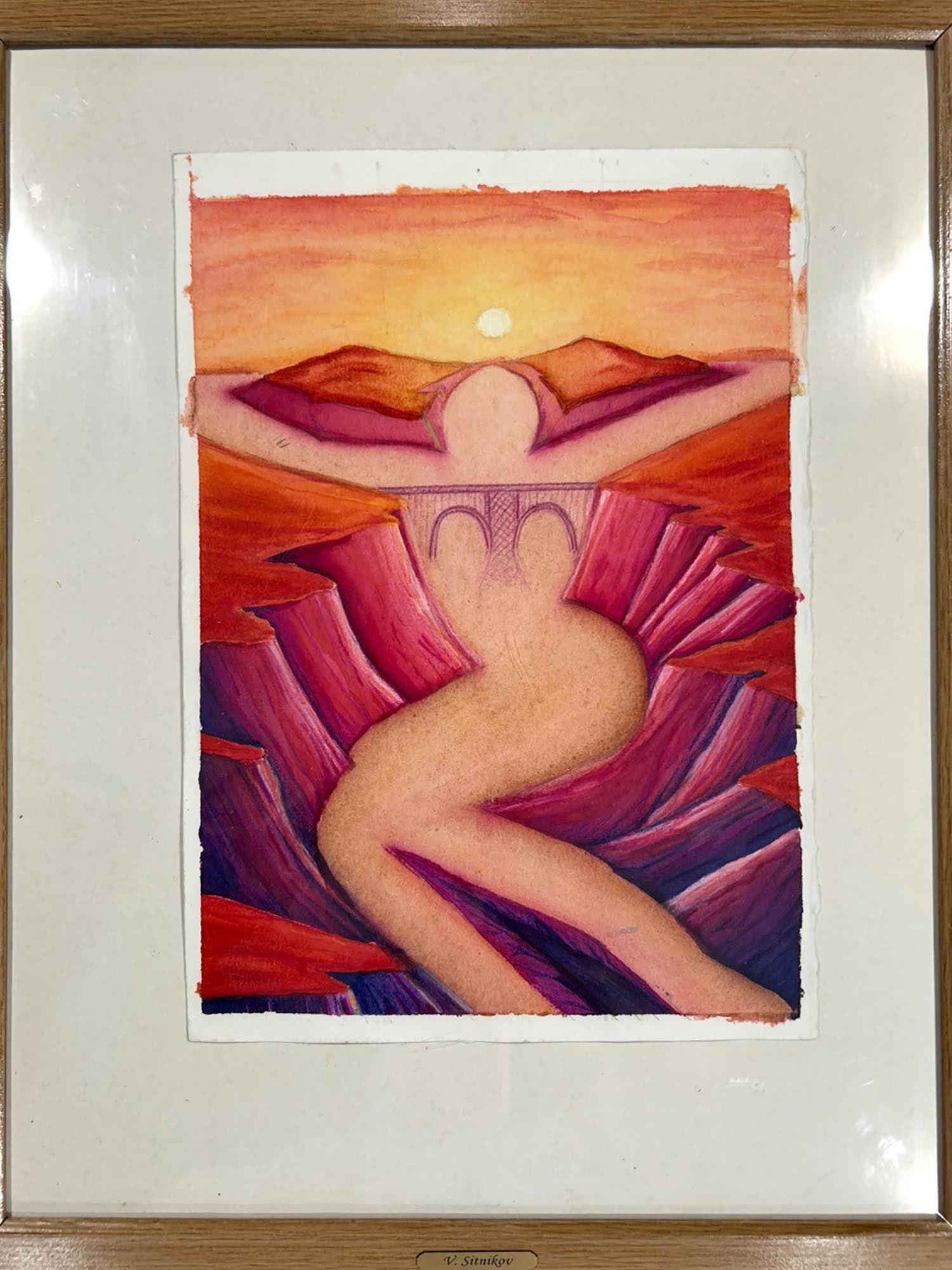 RUSSIAN WATERCOLOR PAINTING BY VASILY SITNIKOV (1 of 6)