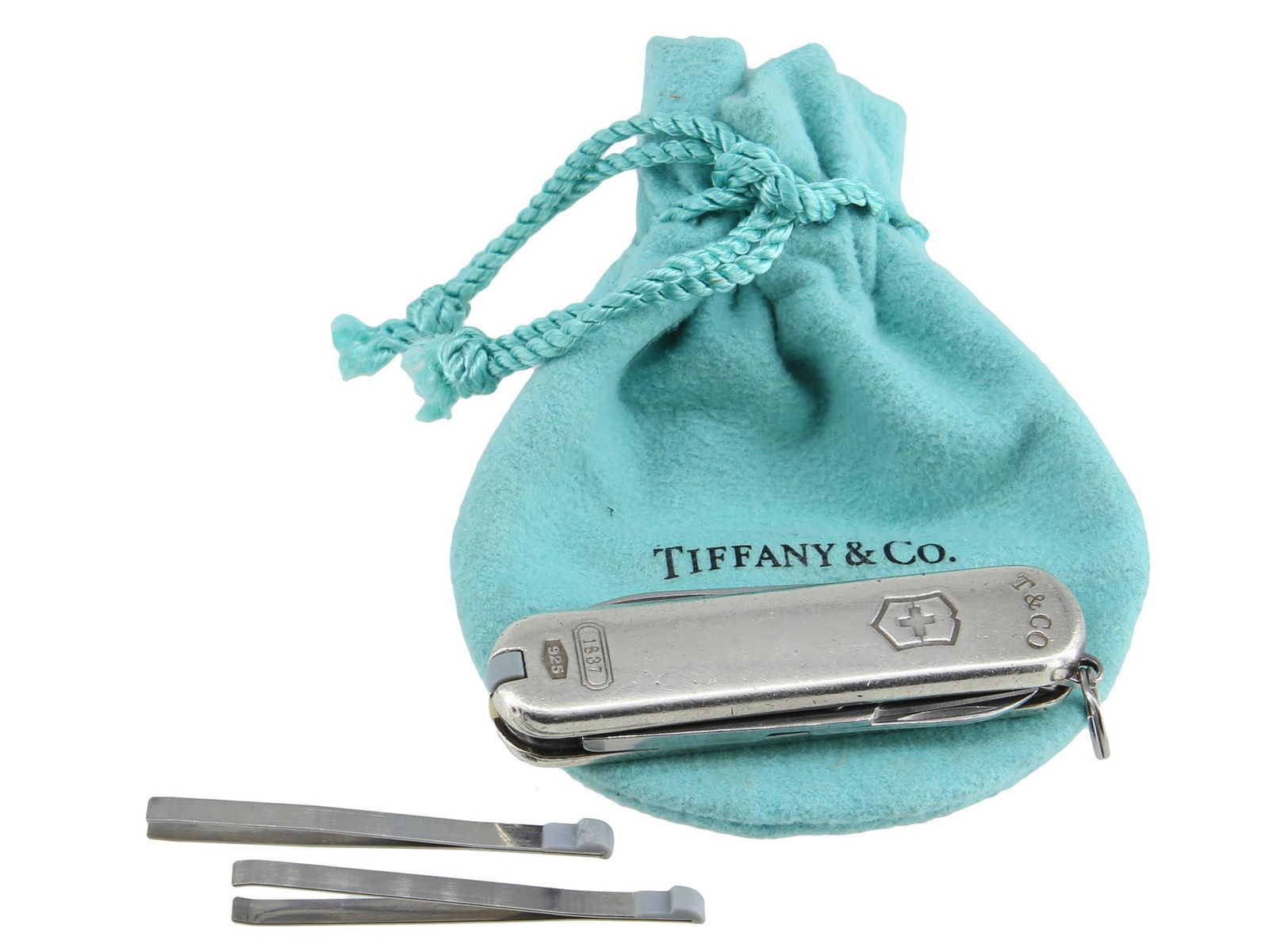TIFFANY STERLING SILVER SWISS ARMY POCKET KNIFE (1 of 11)
