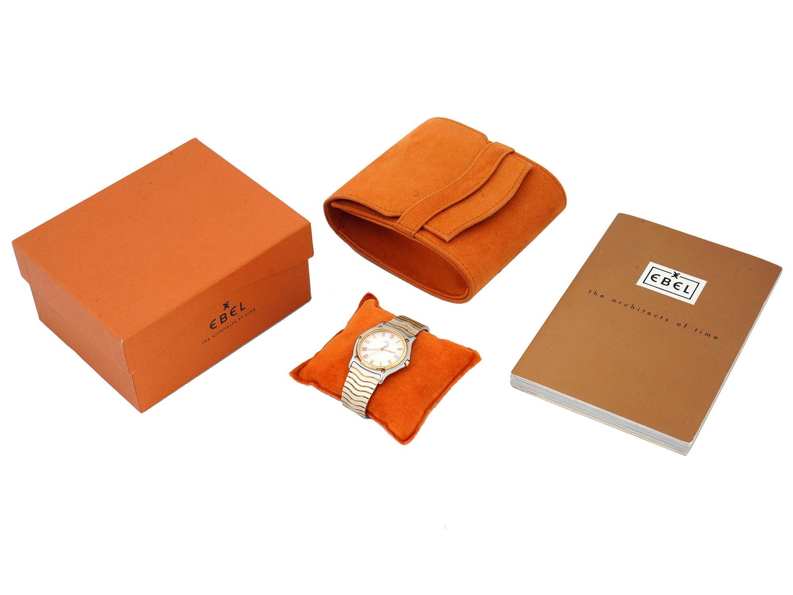 EBEL SPORT CLASSIQUE 18K GOLD MENS WRISTWATCH IOB (1 of 7)